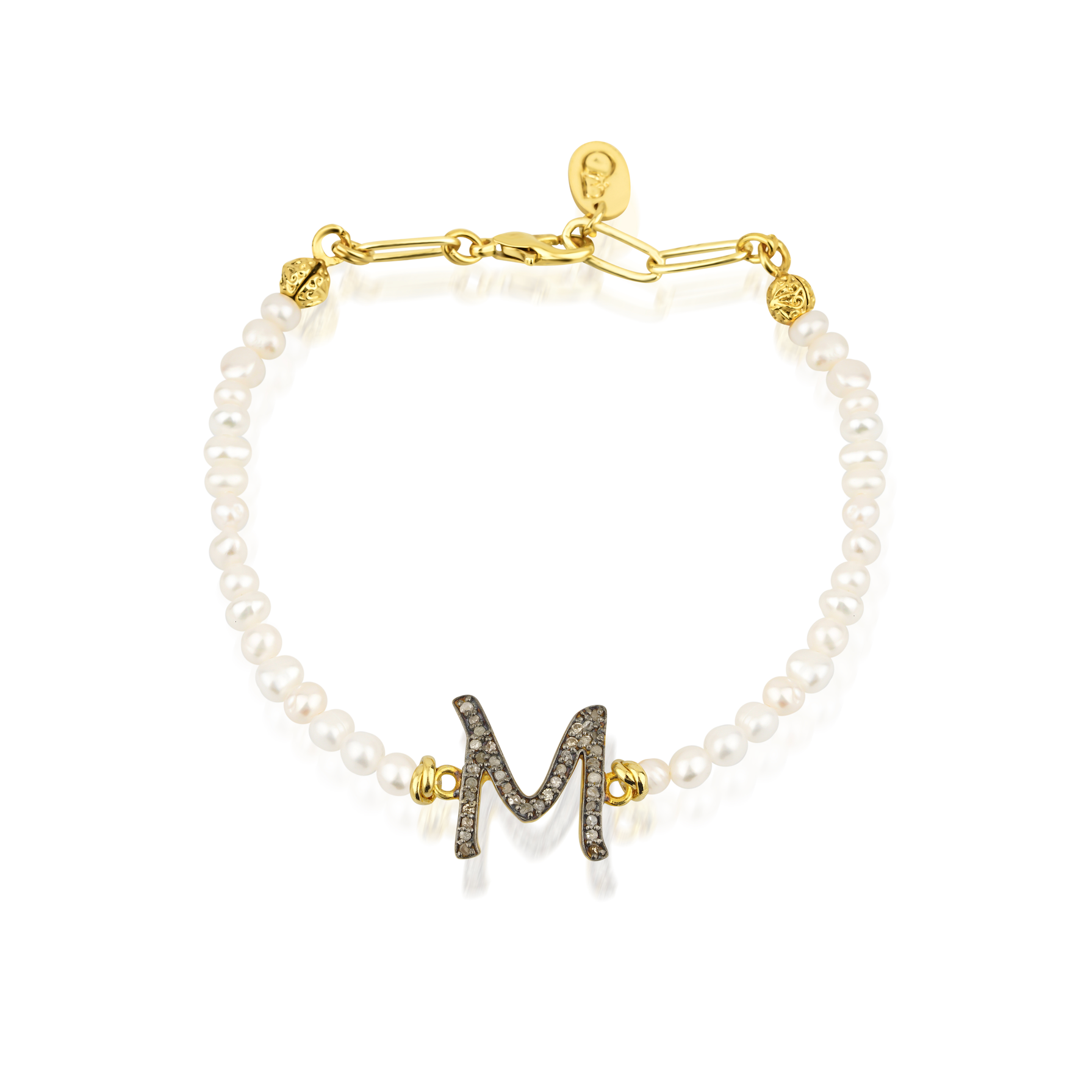 GRACE PEARL LETTER BRACELET
