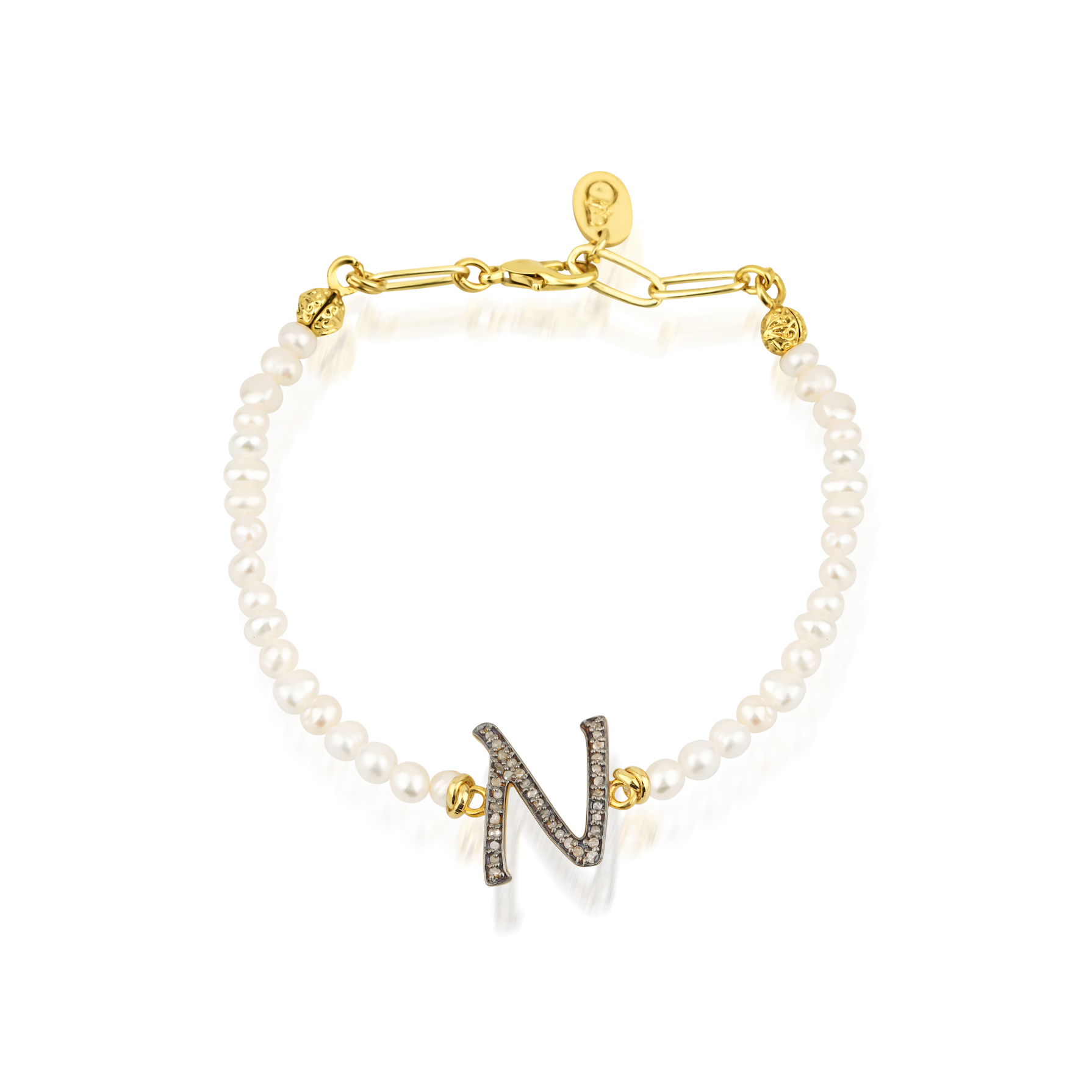 GRACE PEARL LETTER BRACELET