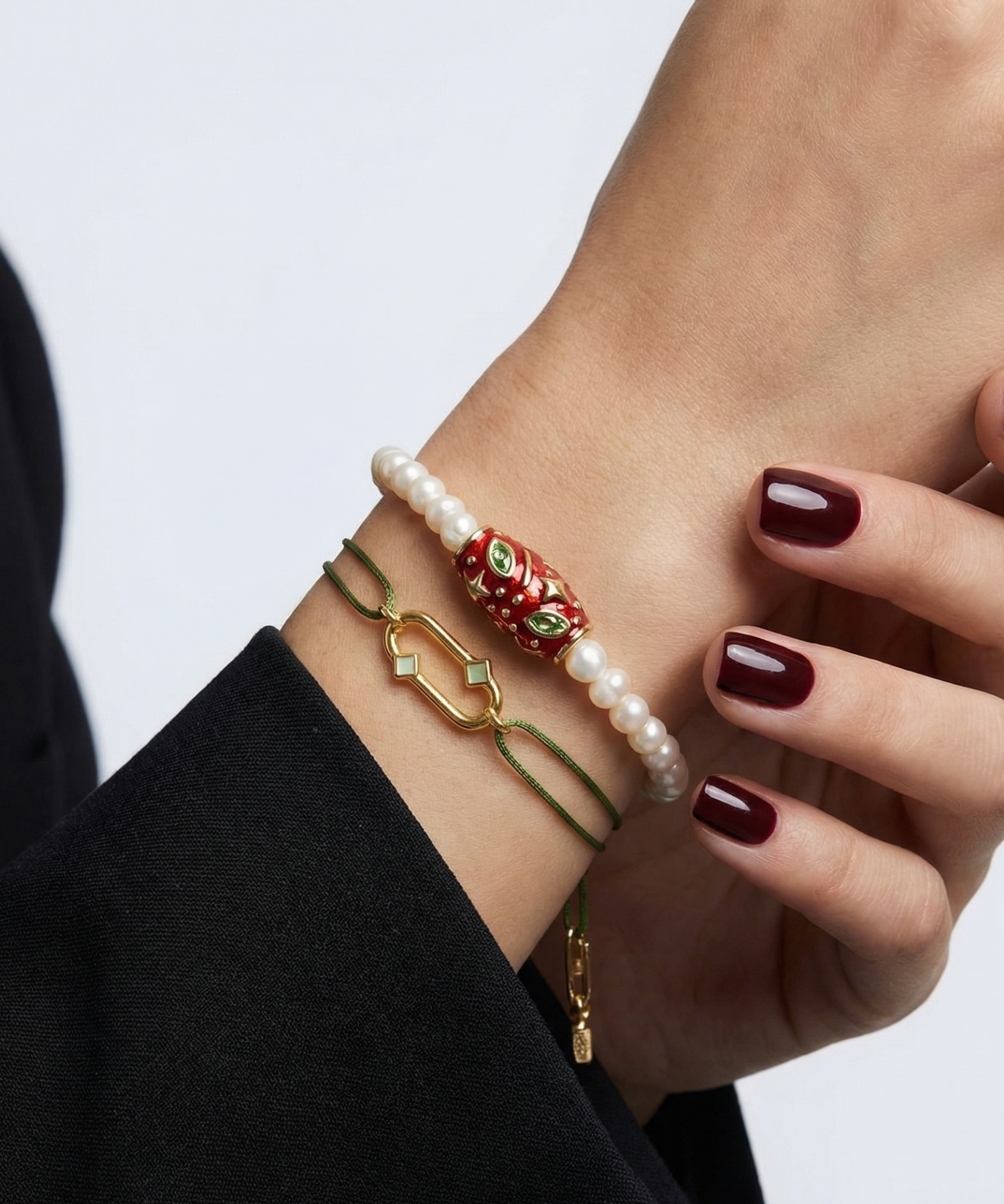 PEARL GALAXY RED BRACELET