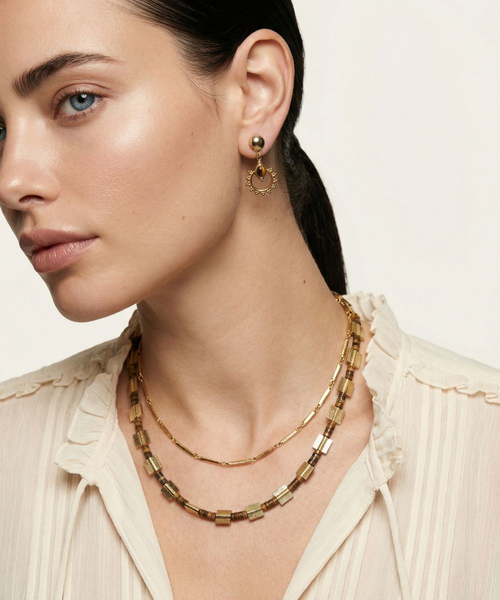 TEMPLE SUN KAPLAN GÖZÜ KOLYE