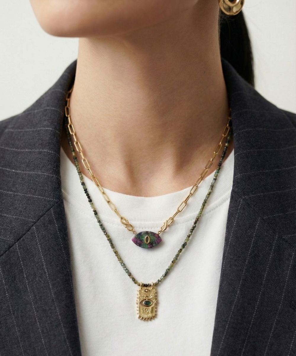 VERDENT EMERALD NAZAR KOLYE