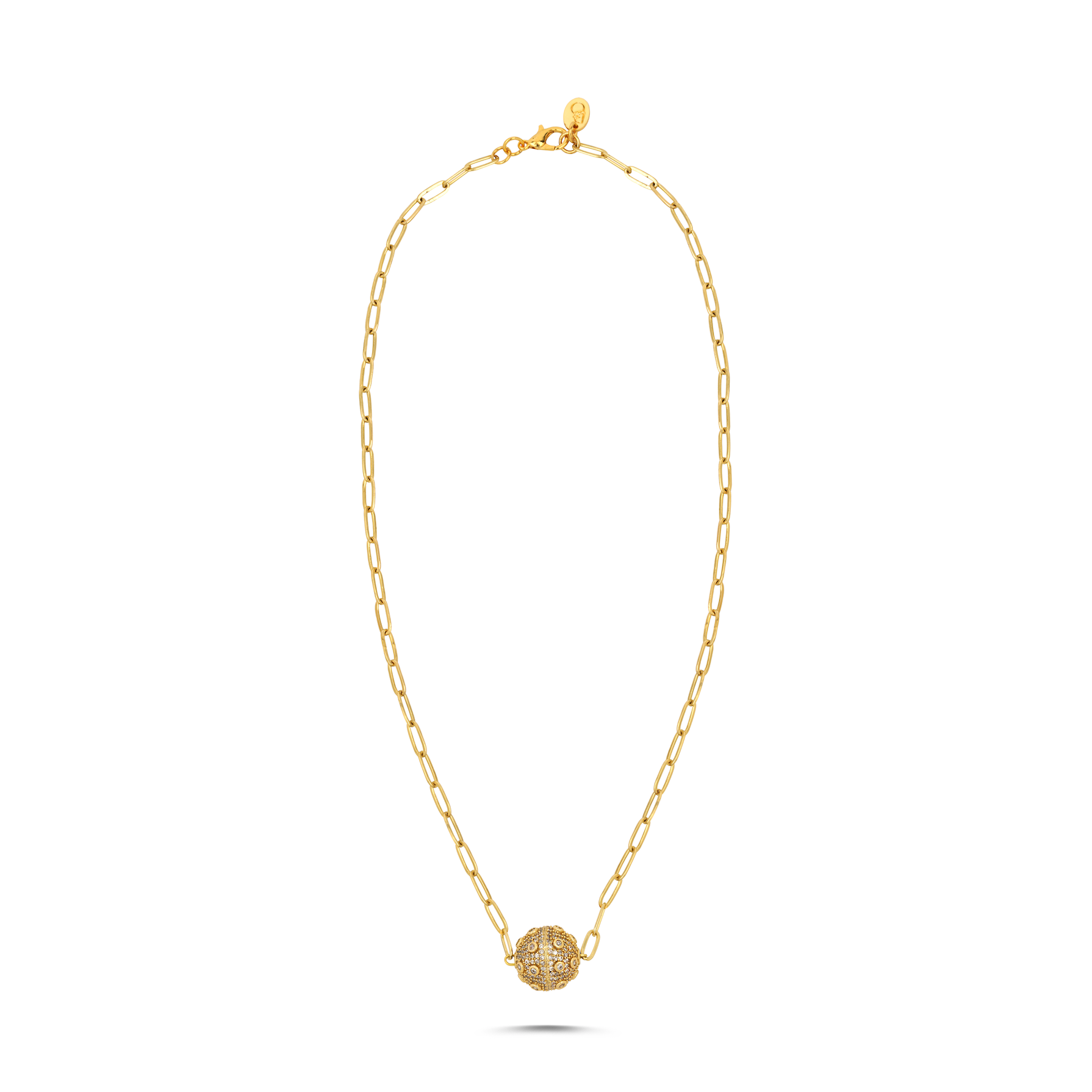 LUNA GOLD ALTIN KAPLAMA ZİNCİR KOLYE