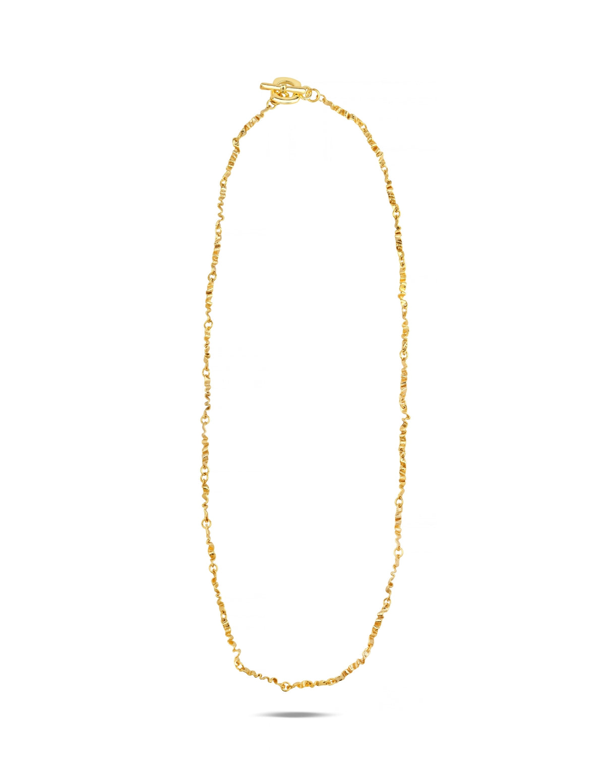 DRAPE ALTIN KAPLAMA ZİNCİR KOLYE