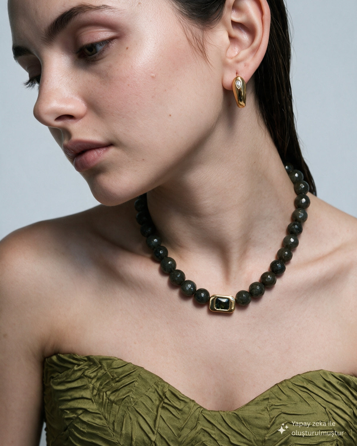VIVIENNE LABRADORİT KOLYE