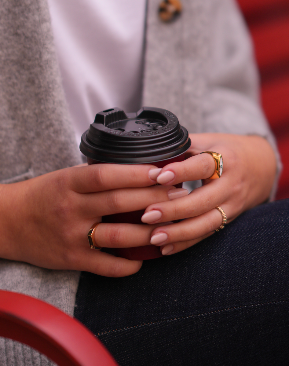CLEOPATRA WHITE RING