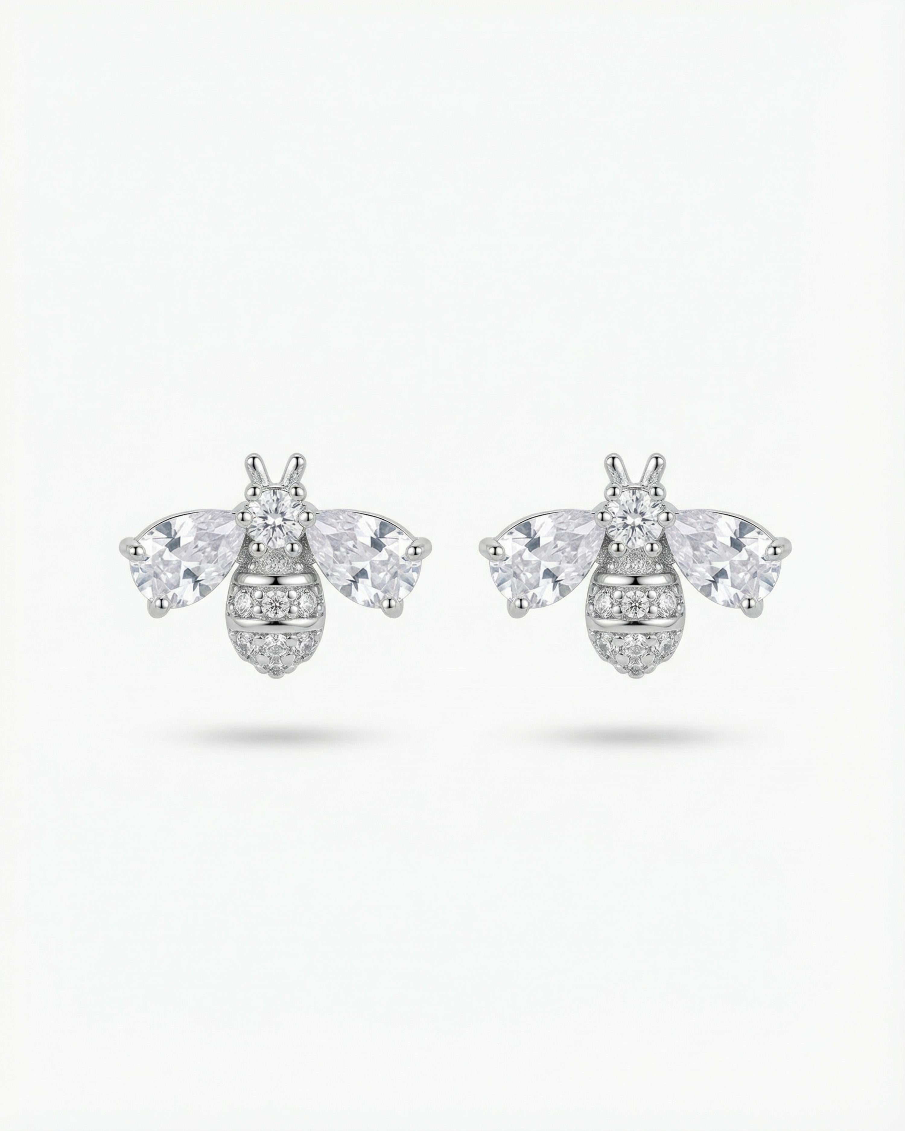 BEE LOVE SILVER PLATED EARRINGS