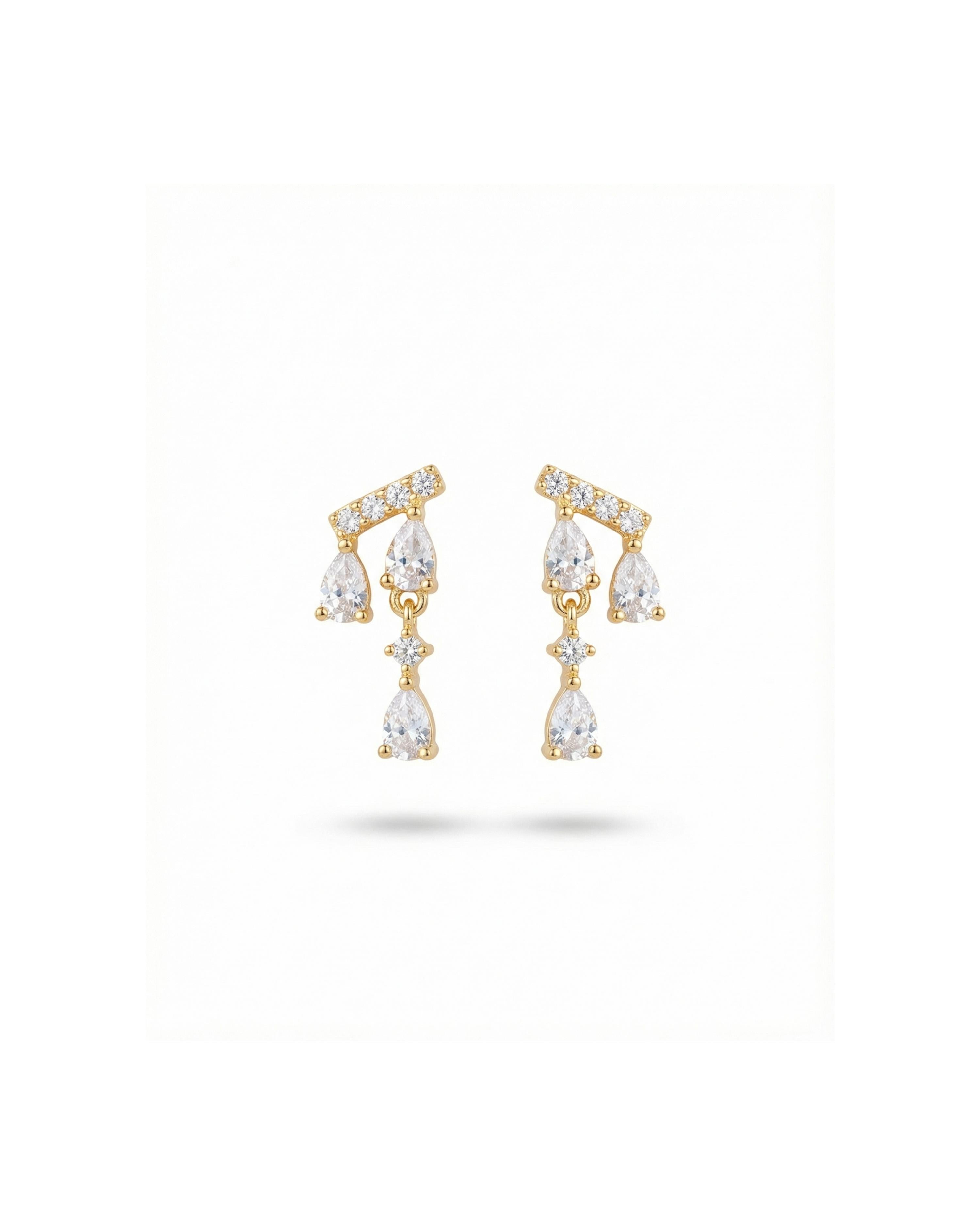 EVENING ICONS GOLD PLATED EARRINGS