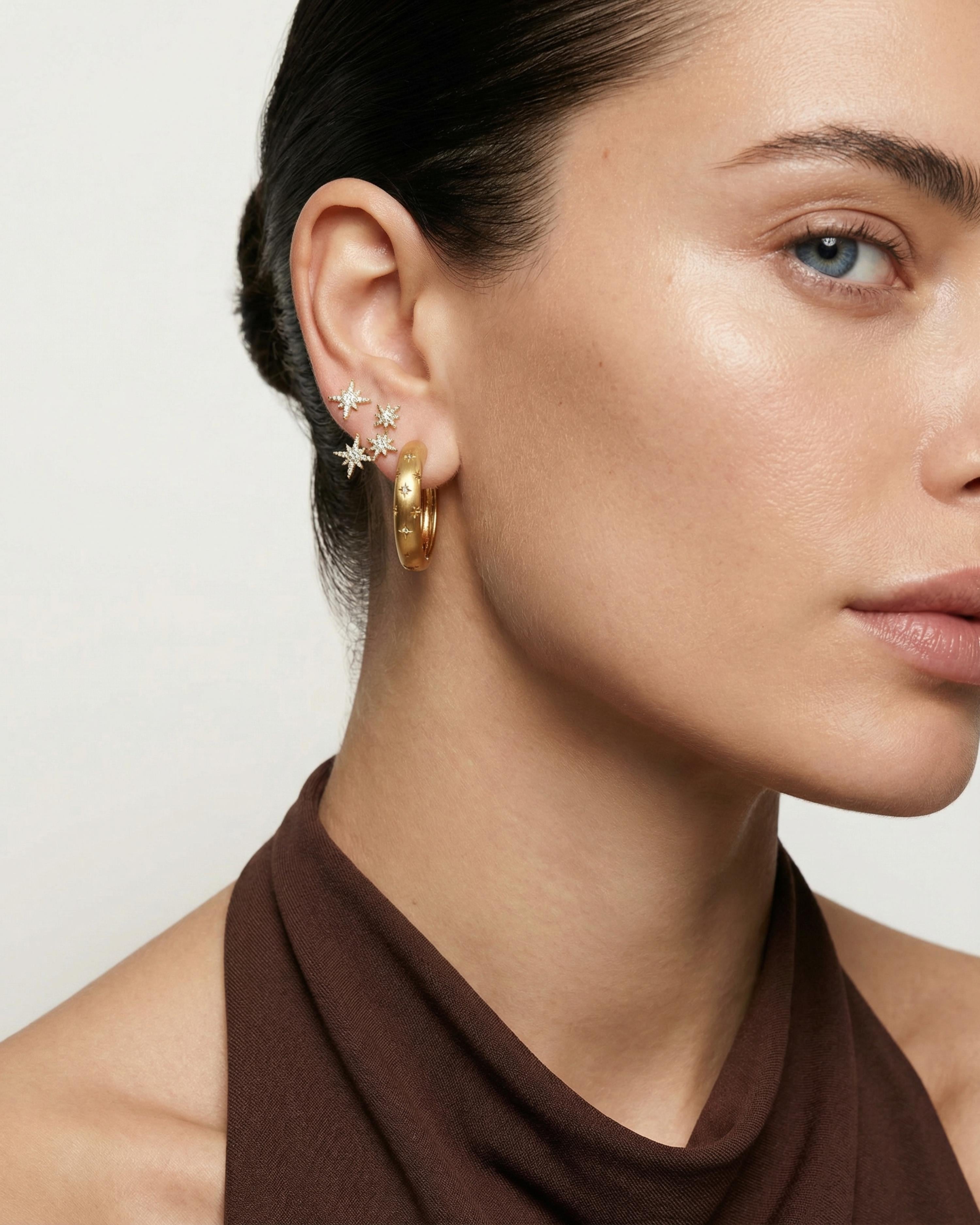 STARFALL HOOP EARRINGS