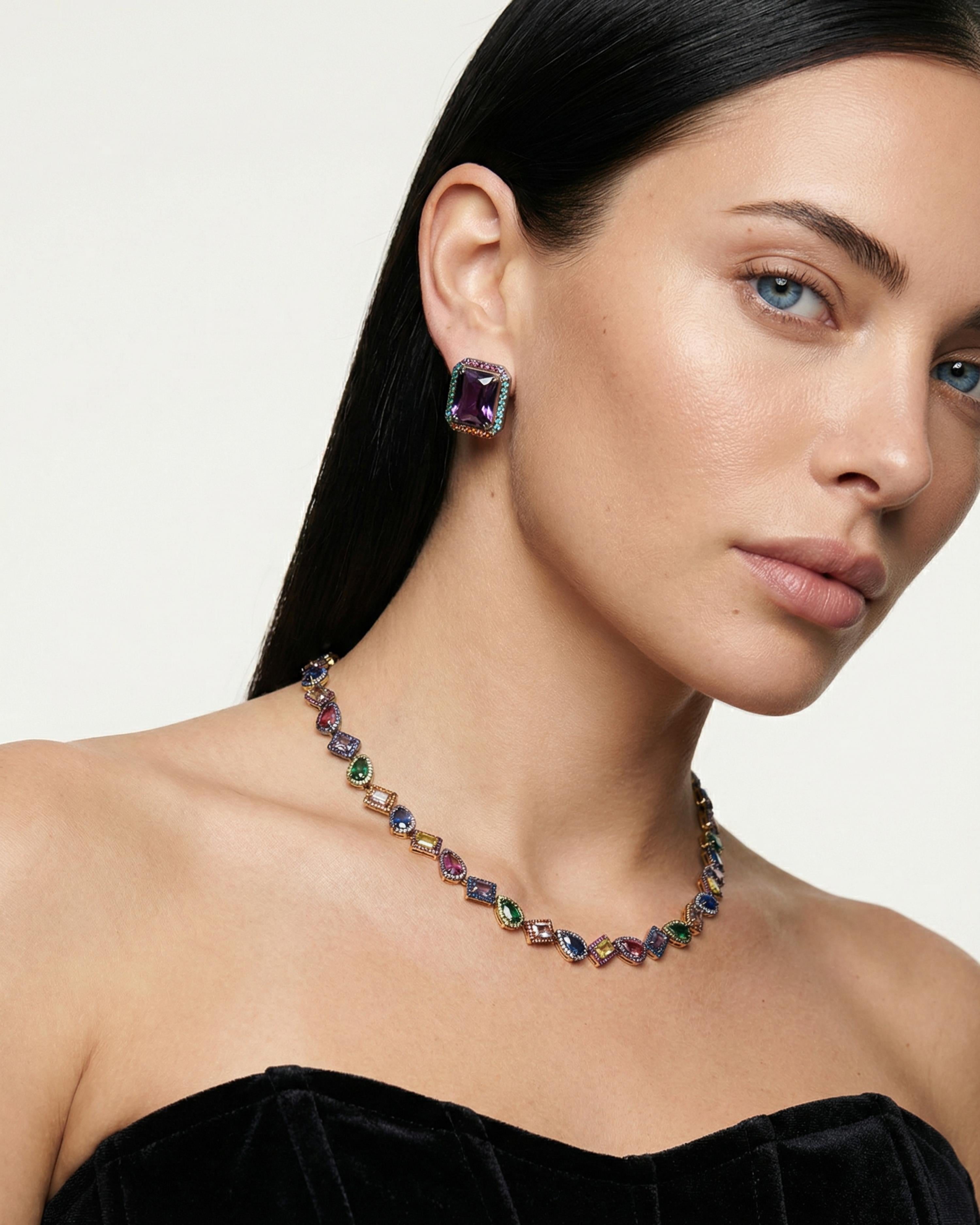 COLOR FRAME EARRINGS