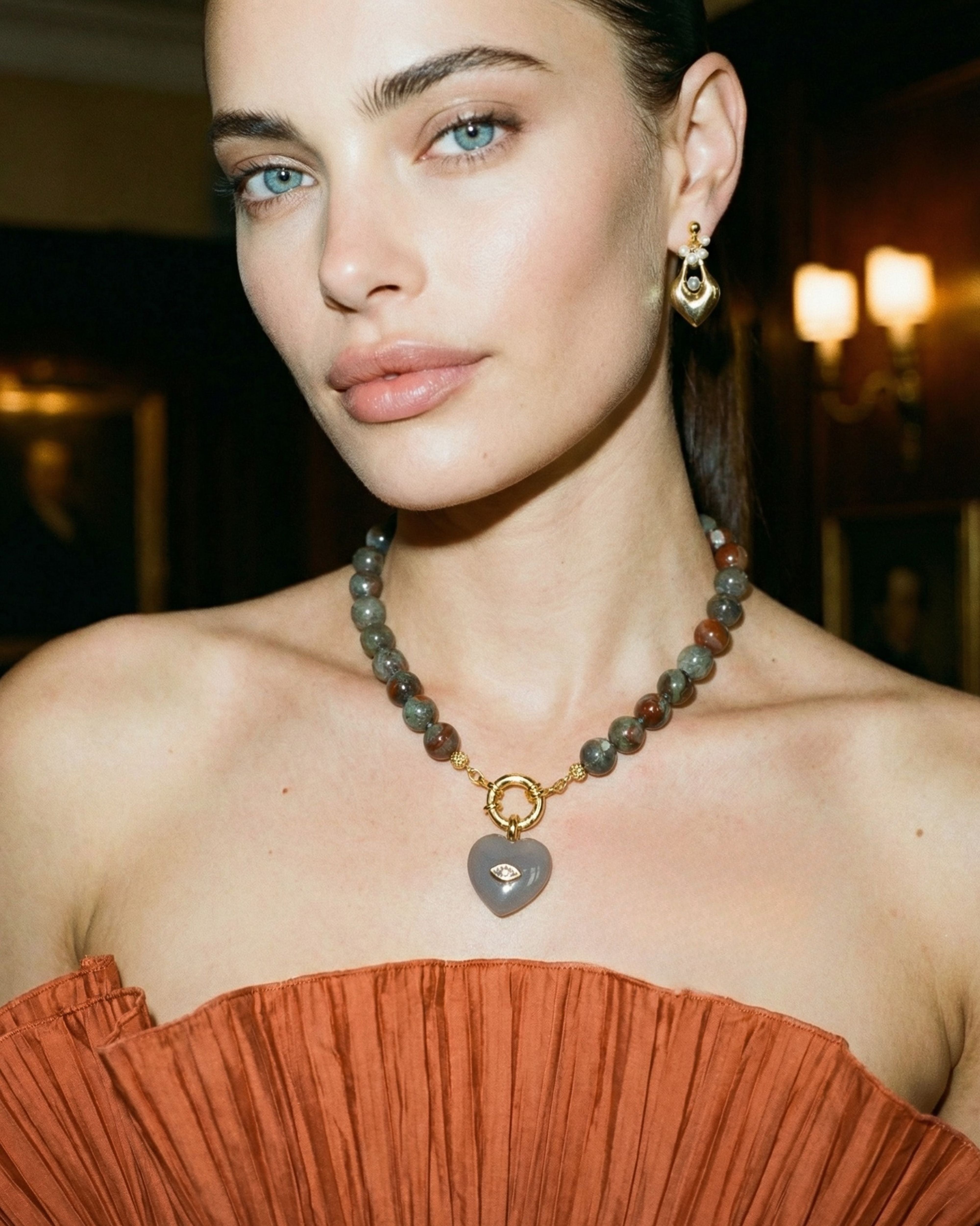 STARLOVE LABRADORİT KOLYE