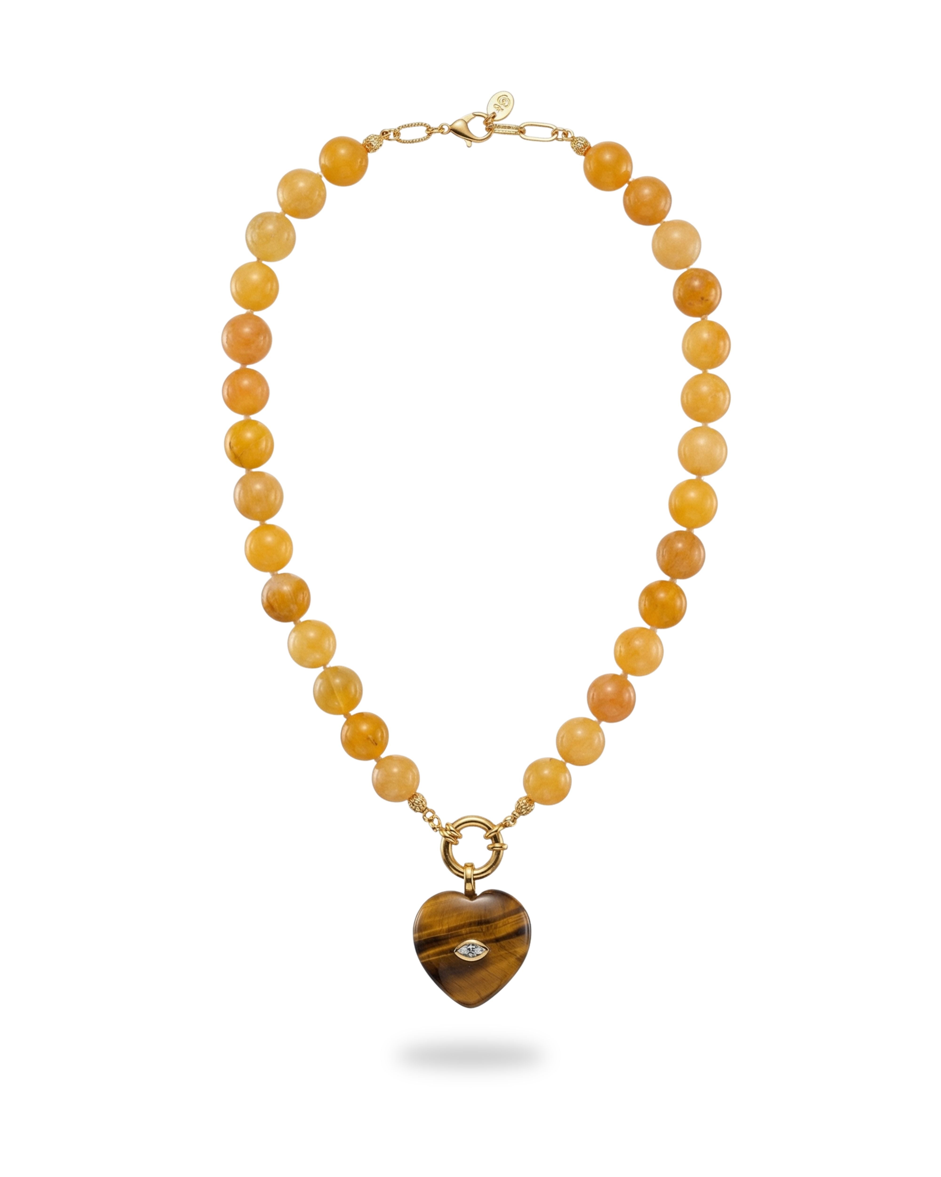 STARLOVE YELLOW JADE NECKLACE