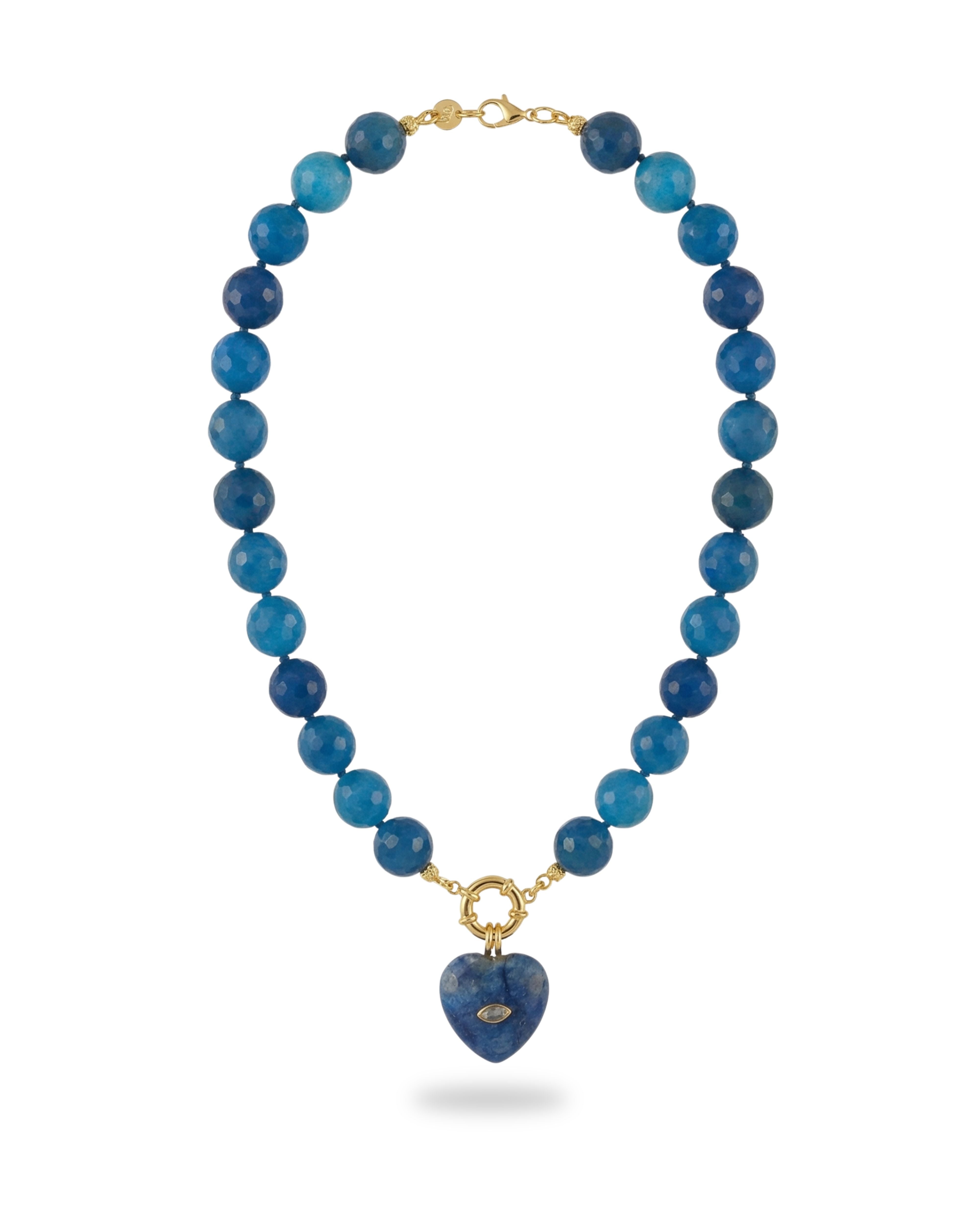 STARLOVE BLUE AGATE NECKLACE