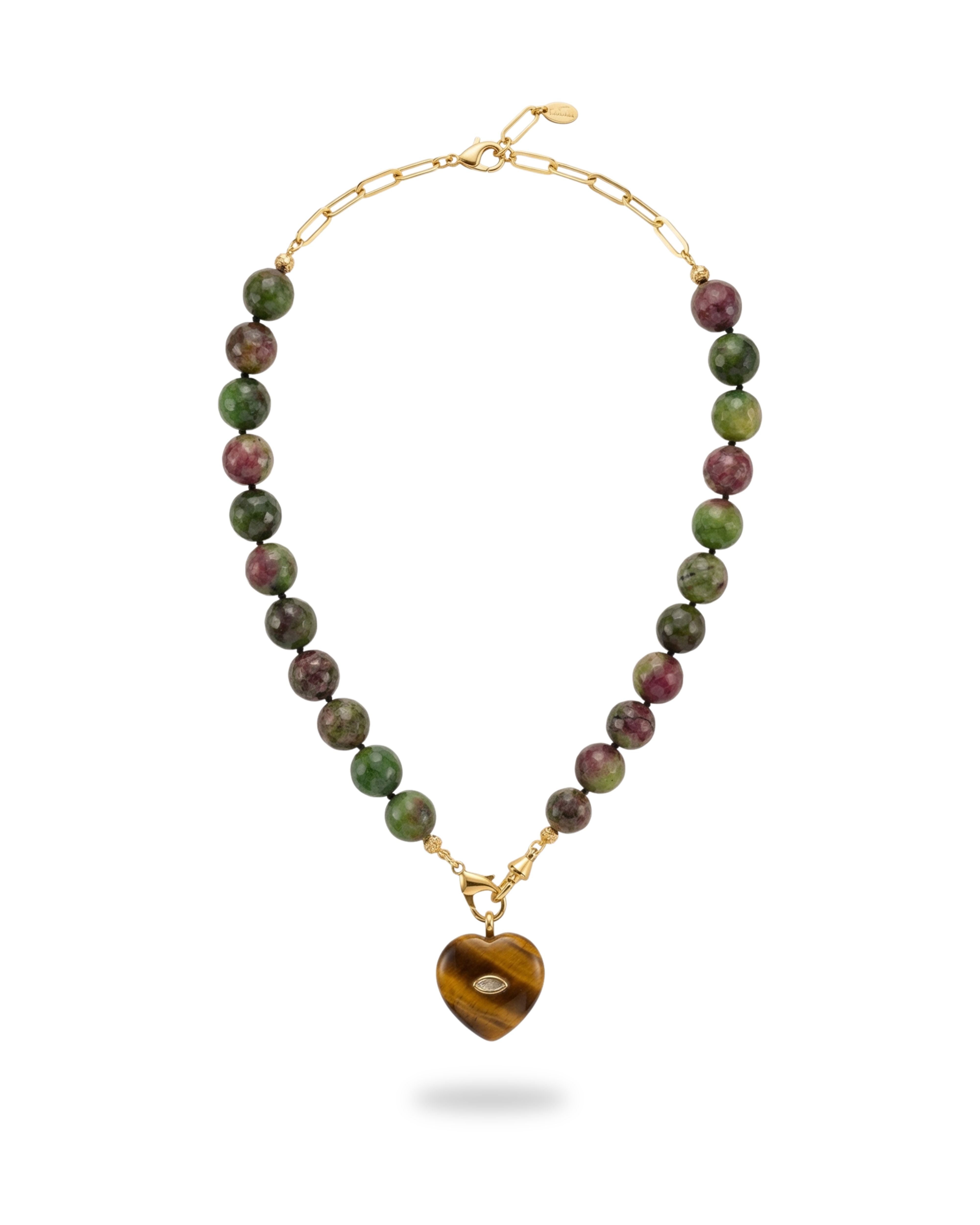 STARLOVE RUBY ZOISITE NECKLACE
