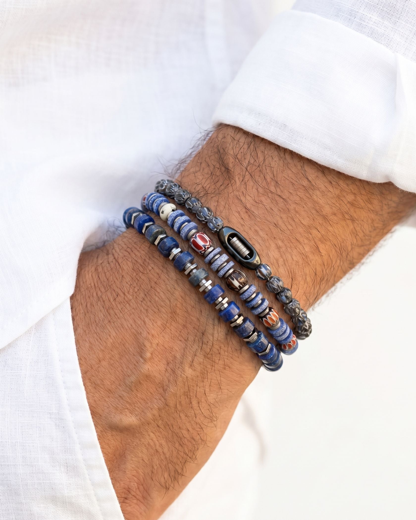 OBSIDIAN TOTEM BRACELET SET