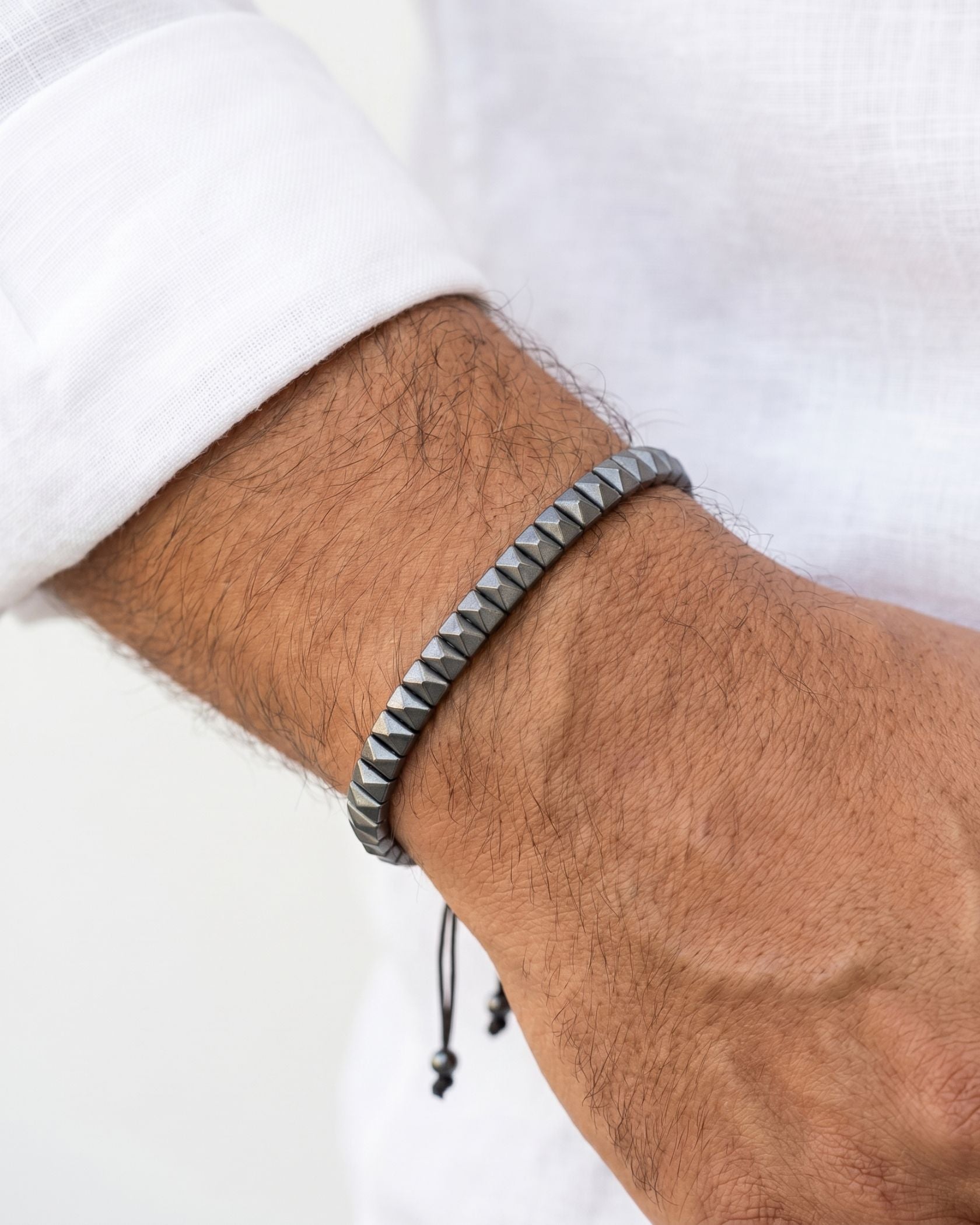 DARK GRAY HEMATITE BRACELET