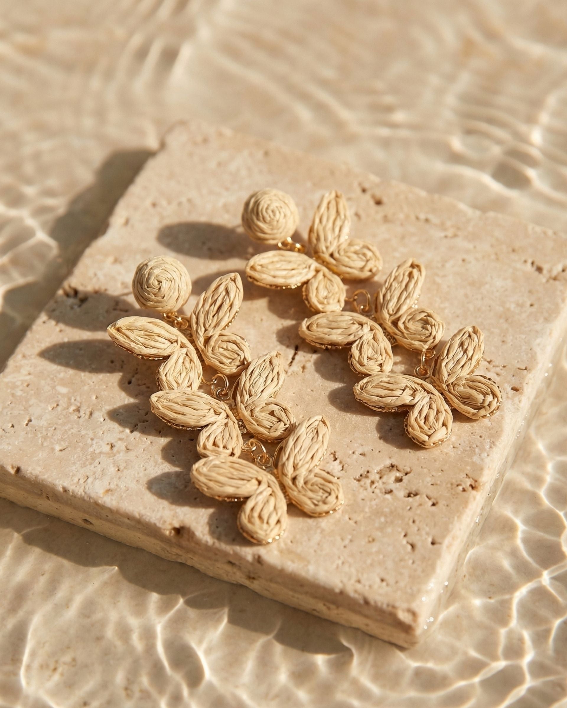 SEABREEZE BUTTERFLY IVORY SAND EARRINGS