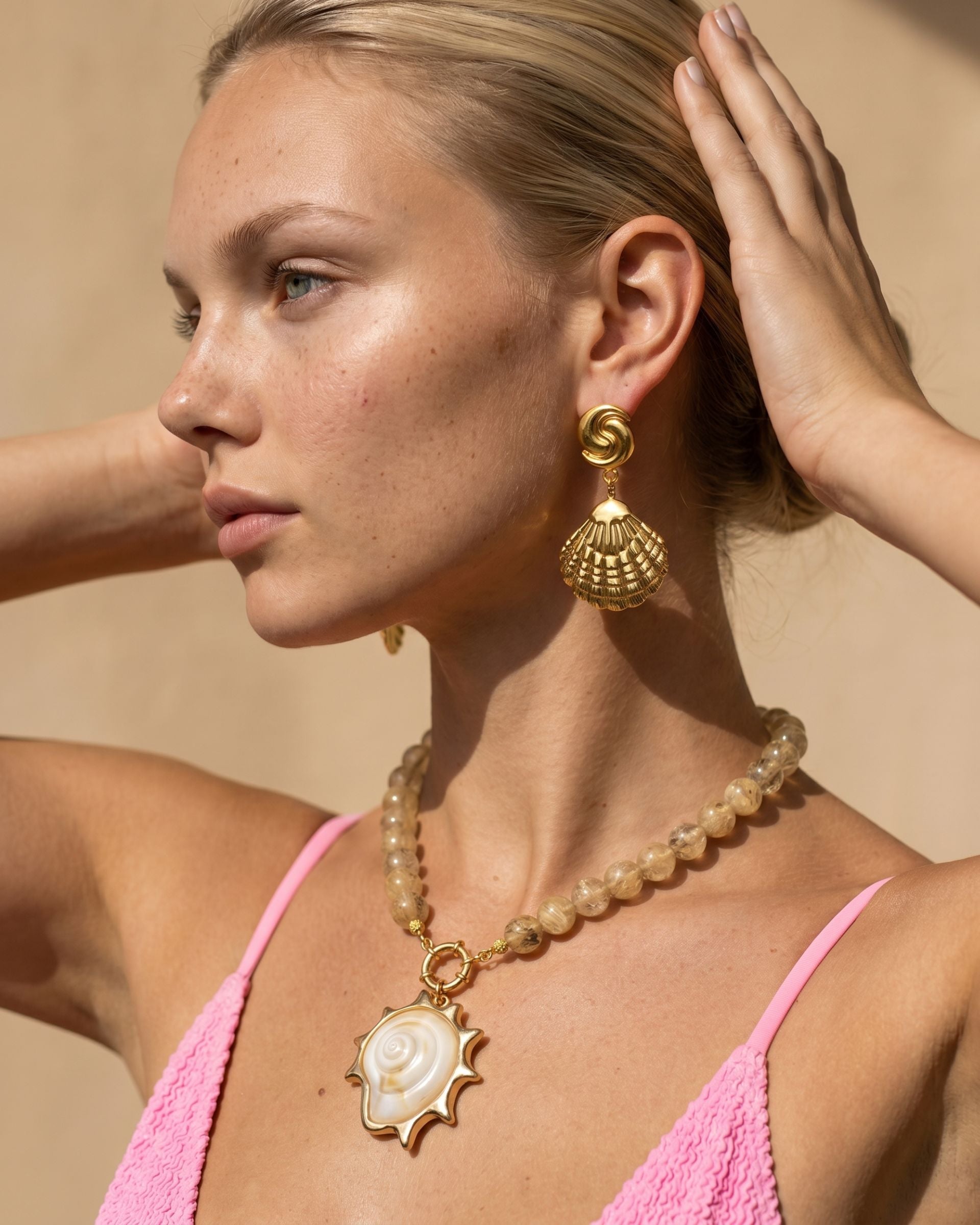 SAND SPIRAL NECKLACE