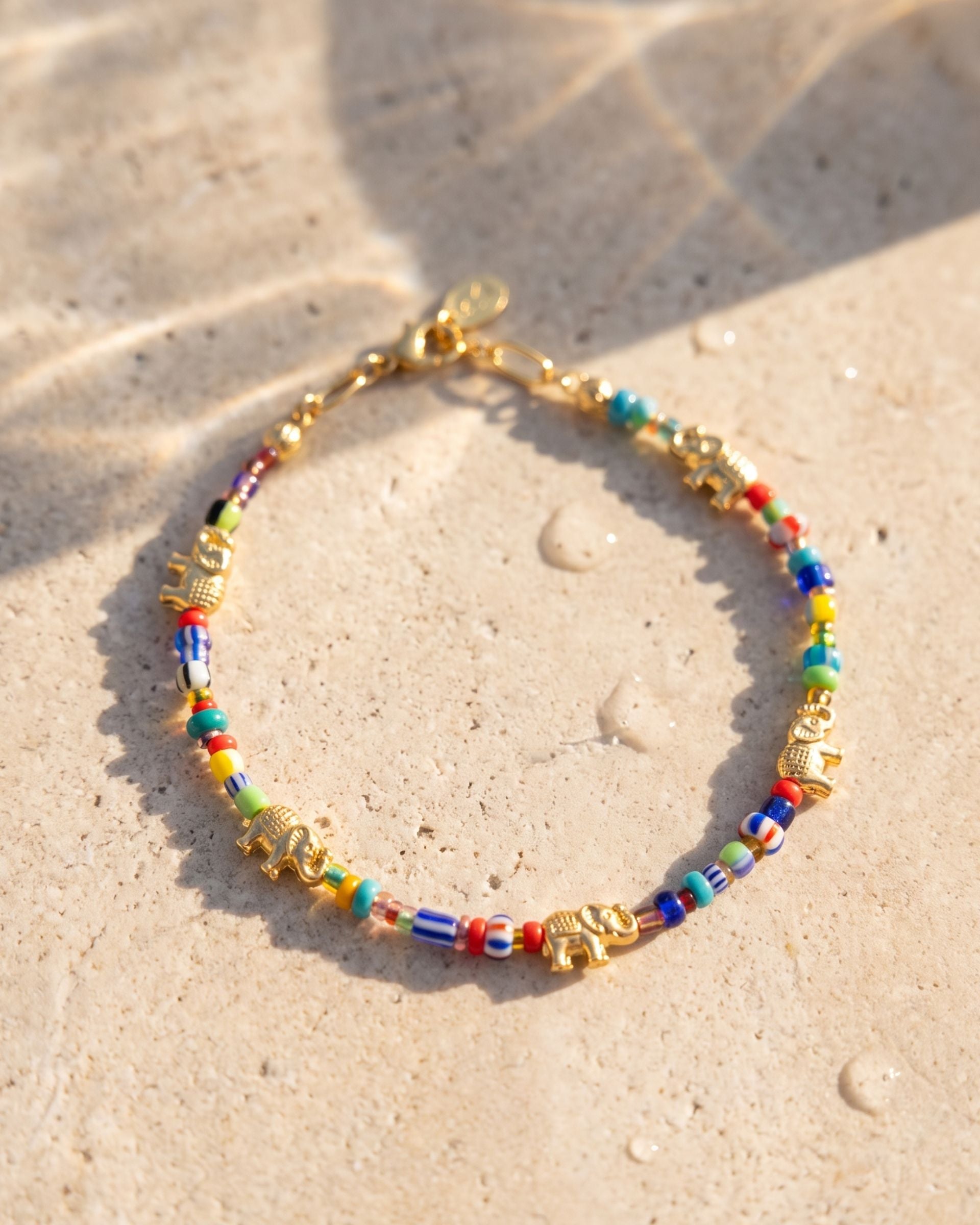 LUCKY ELEPHANT MULTICOLOR ANKLET