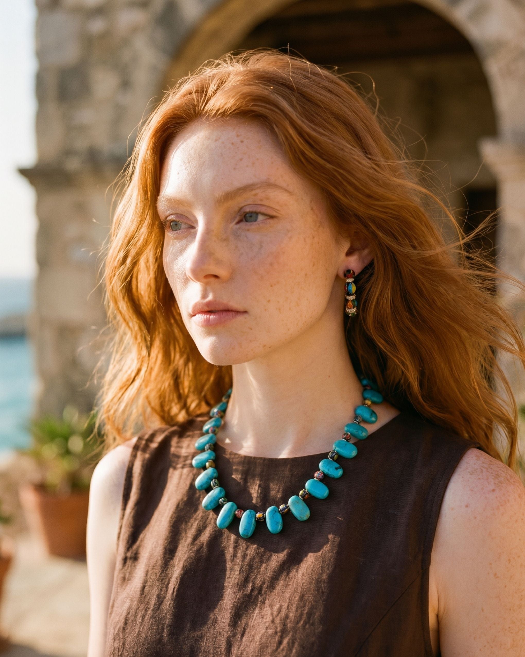 AZUREA NOMAD TURQUOISE NECKLACE
