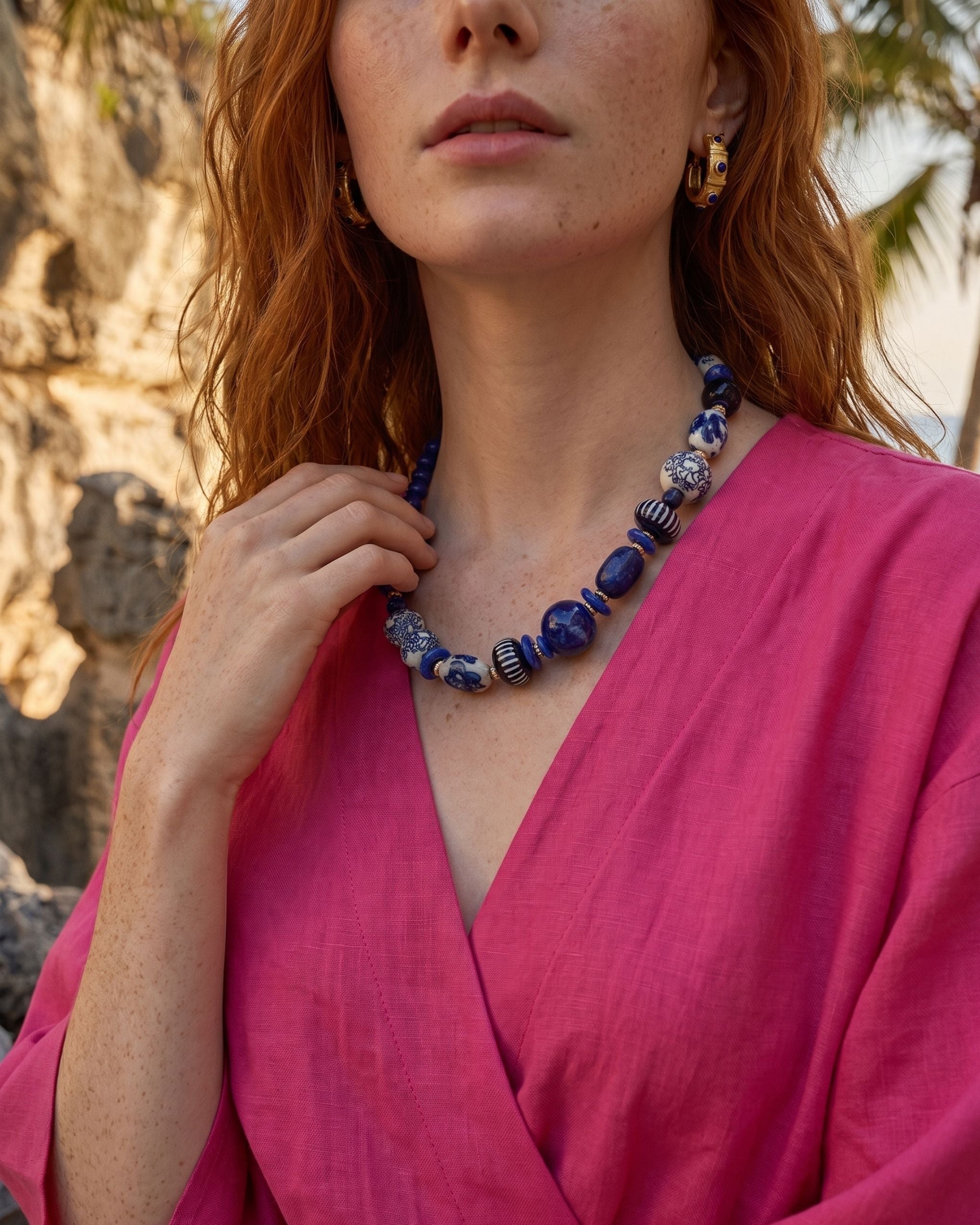 AZUL MARÉ LAPIS NECKLACE