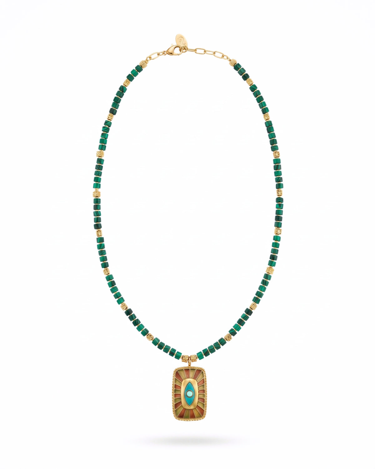 VERDANT MALACHITE EYE NECKLACE