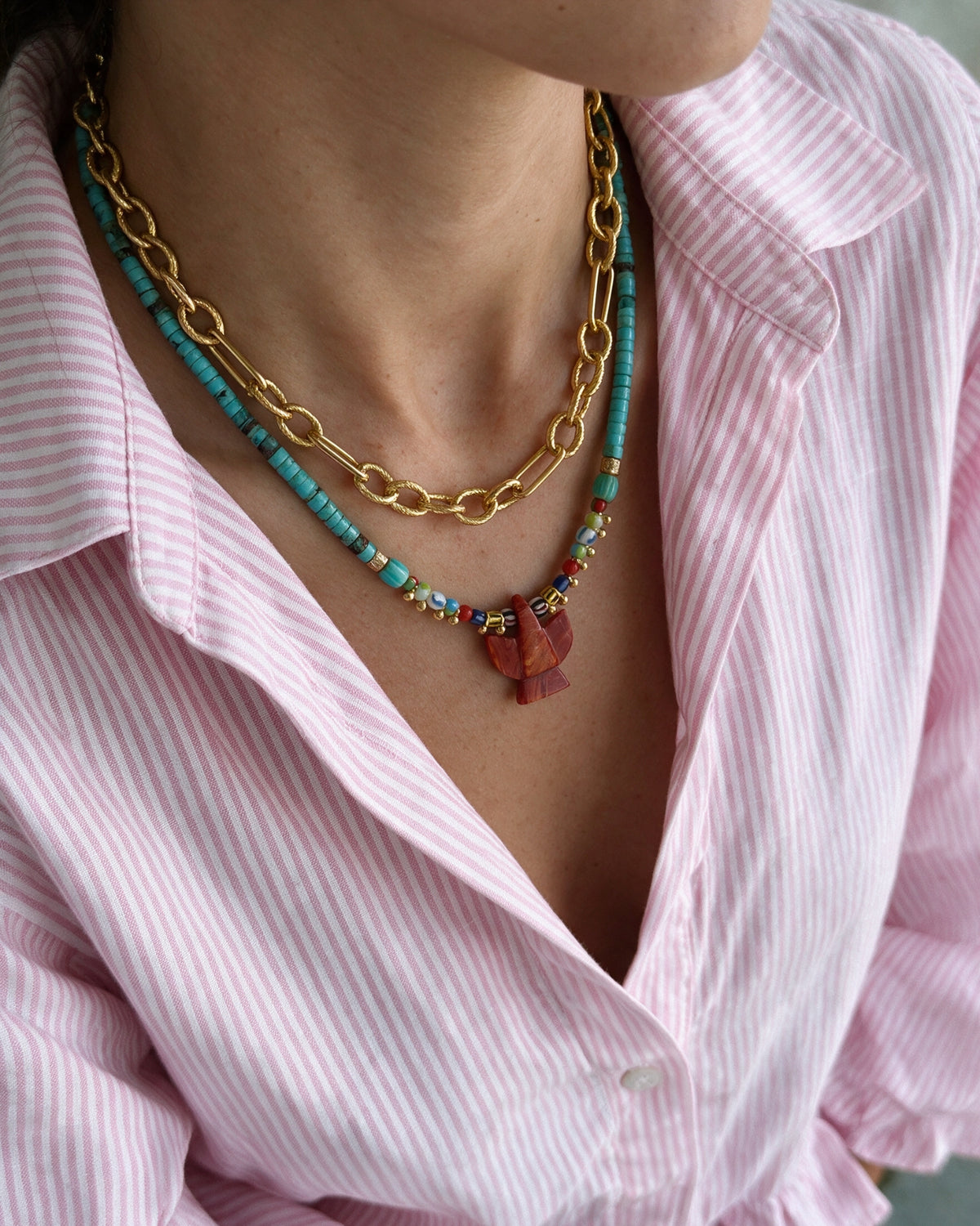 AVORA TURQUOISE EAGLE NECKLACE