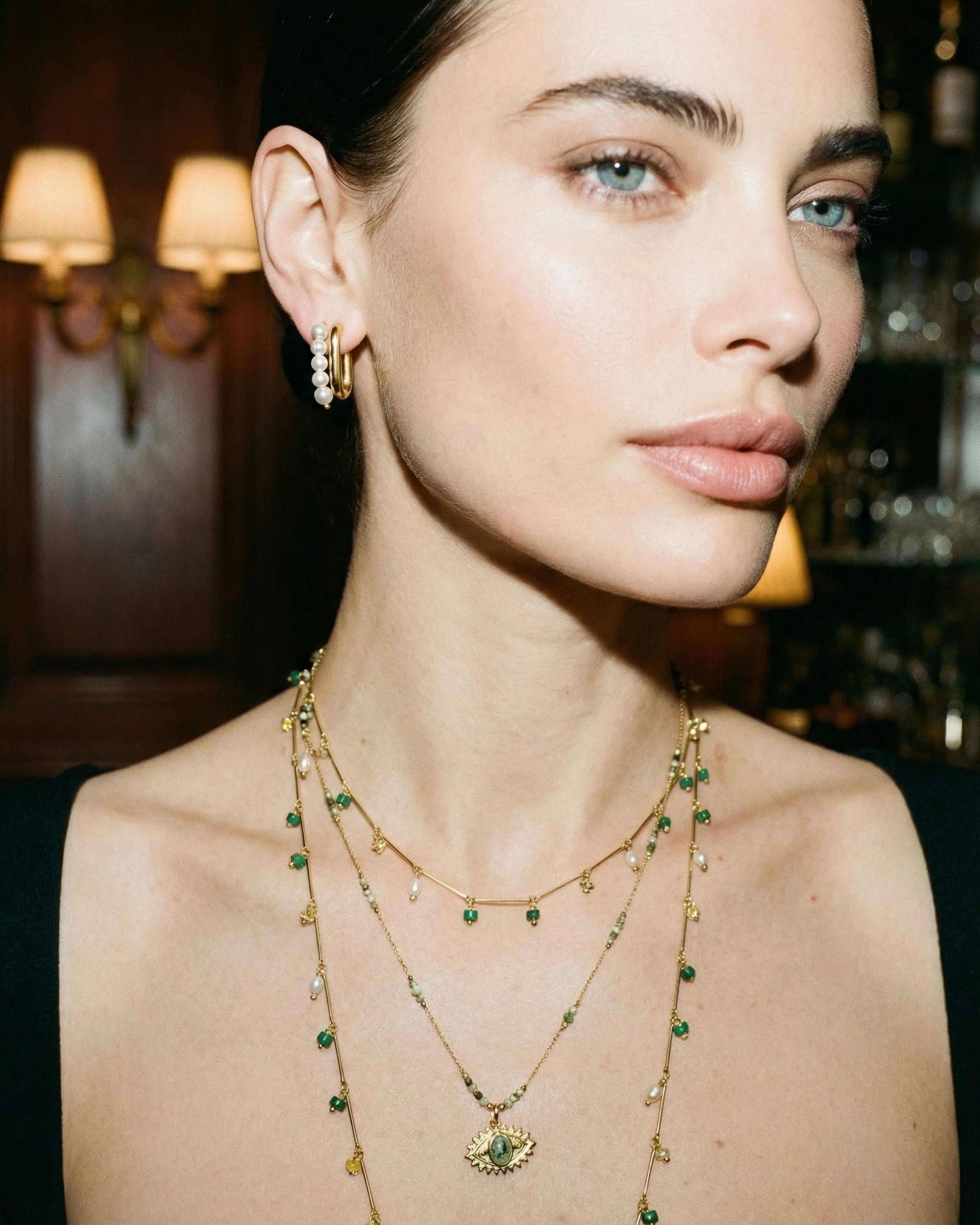 AURA EVIL EYE NECKLACE