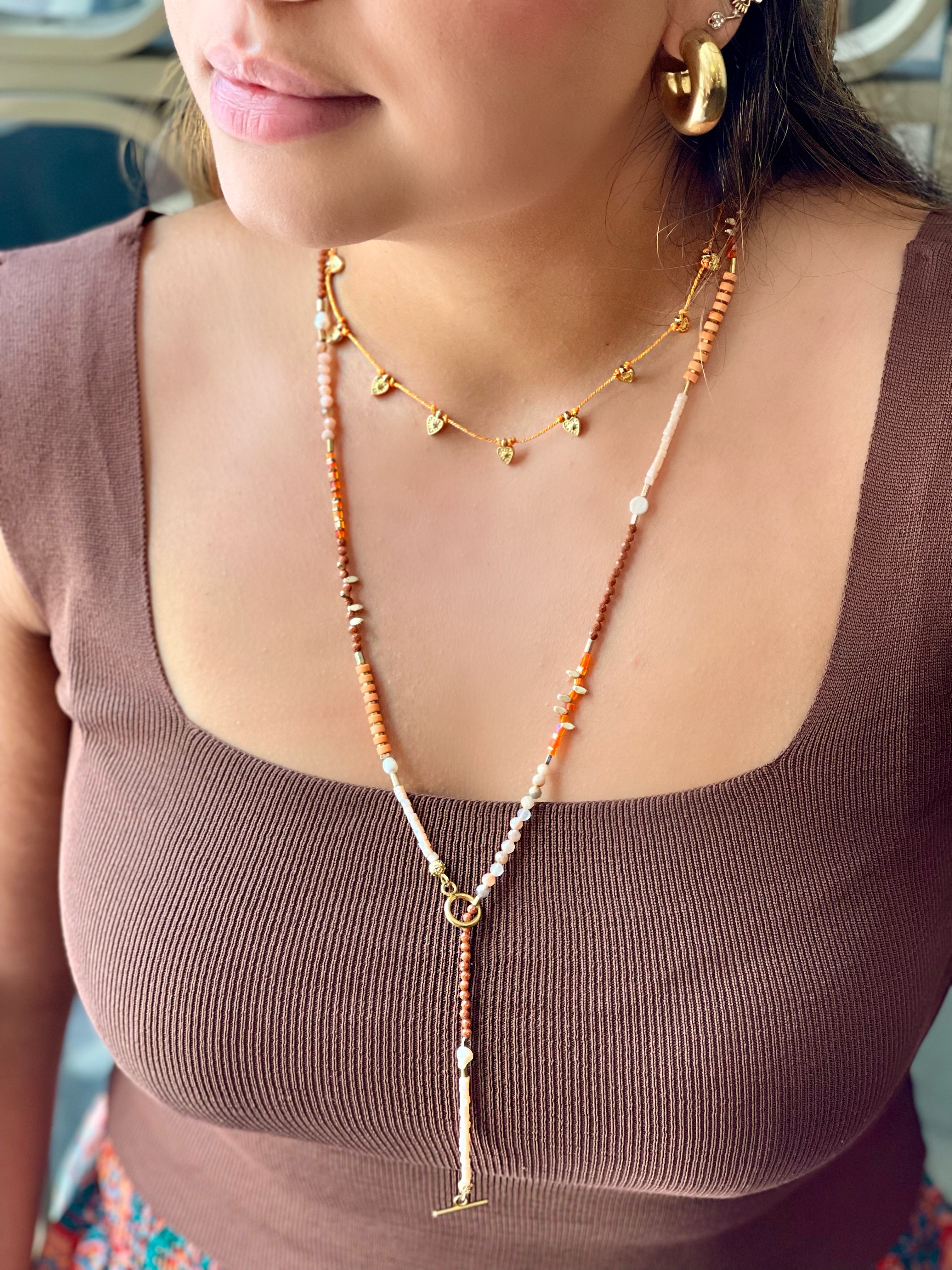 SUMMER MUSE HEART ROPE NECKLACE