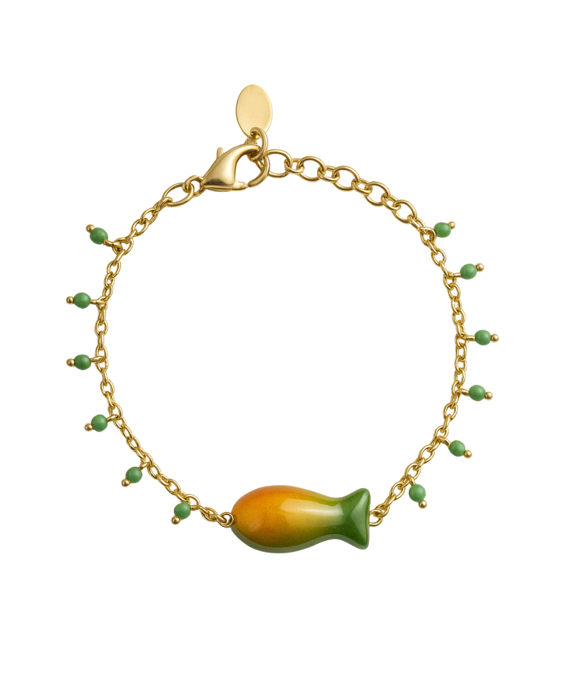 GYPSY FISH GREEN BRACELET