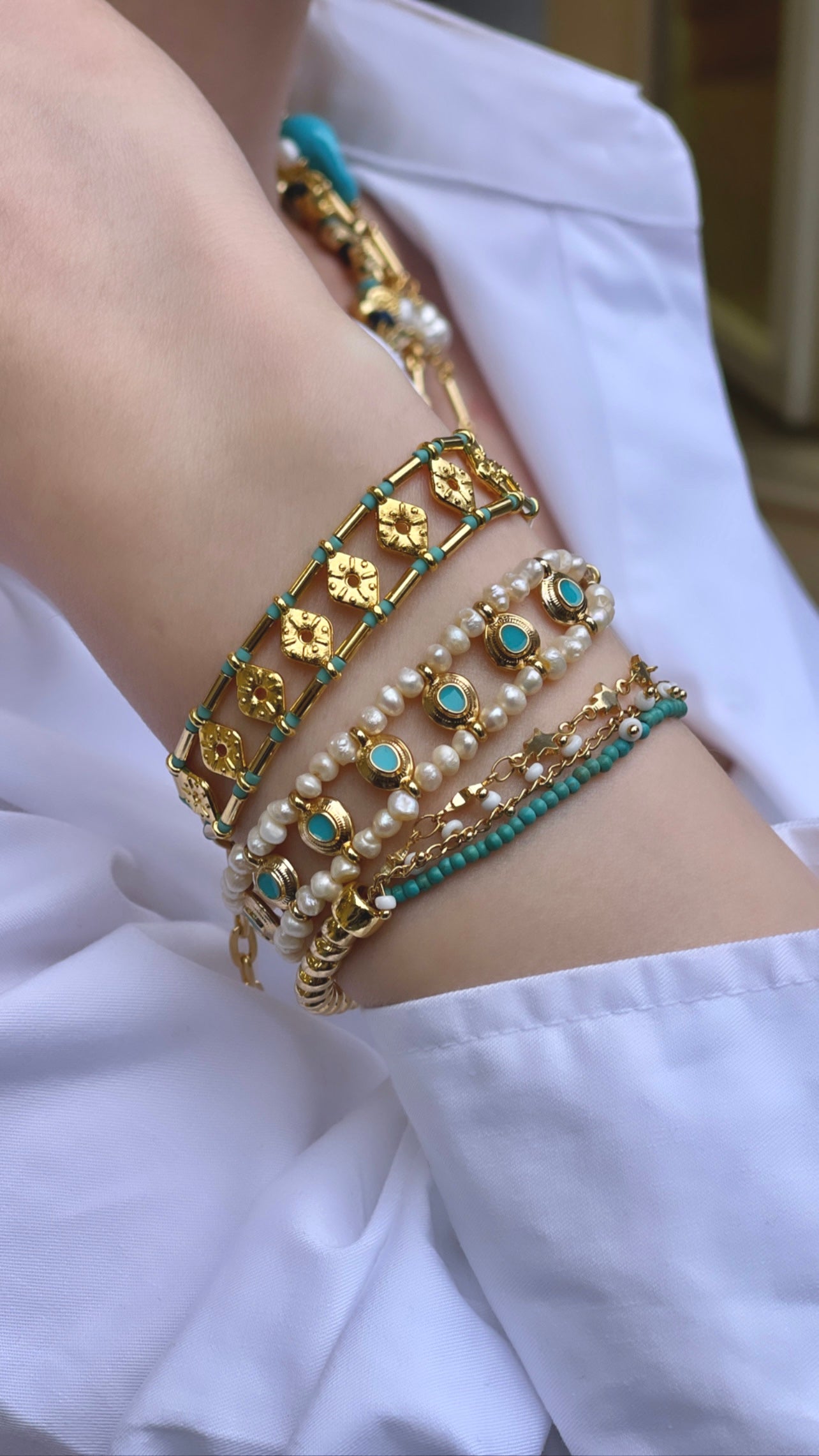 LAGUNA TURQUOISE PEARL BRACELET