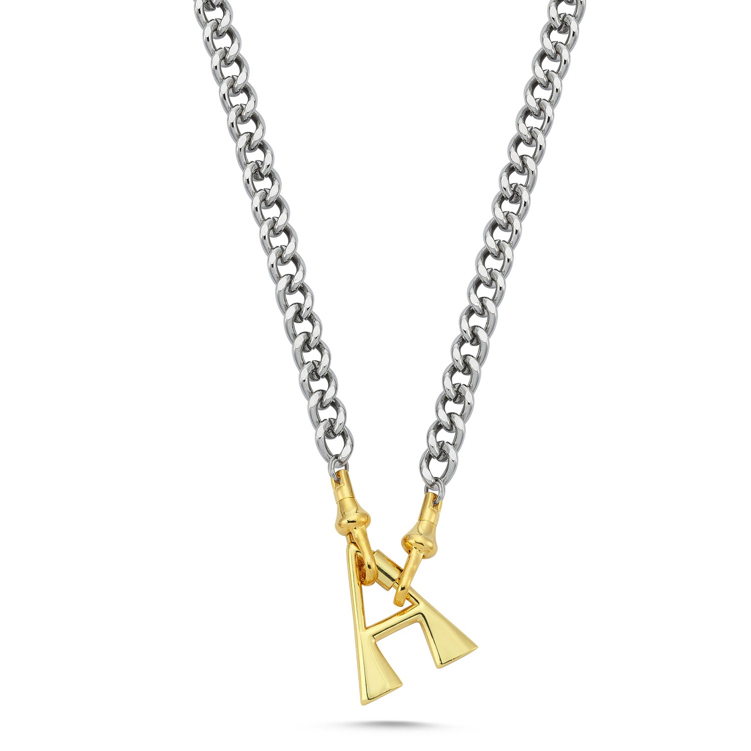 LETTER LOCK CHAIN NECKLACE