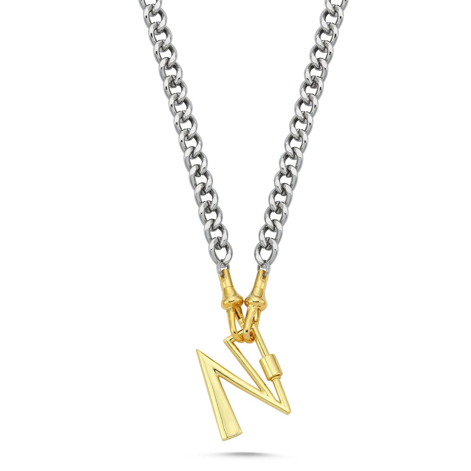 LETTER LOCK CHAIN NECKLACE