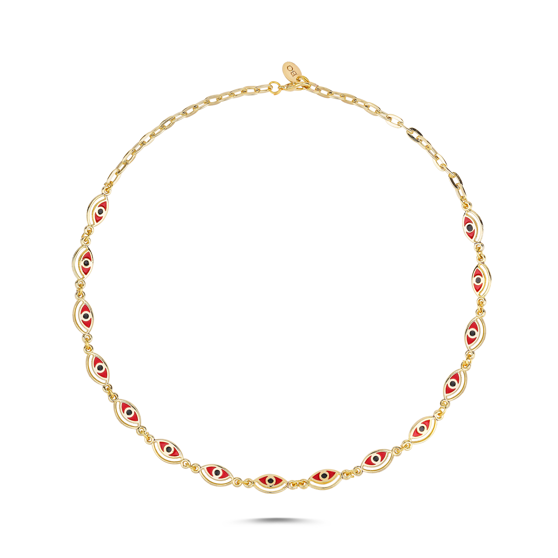 CLEOPATRA RED EVIL EYE NECKLACE