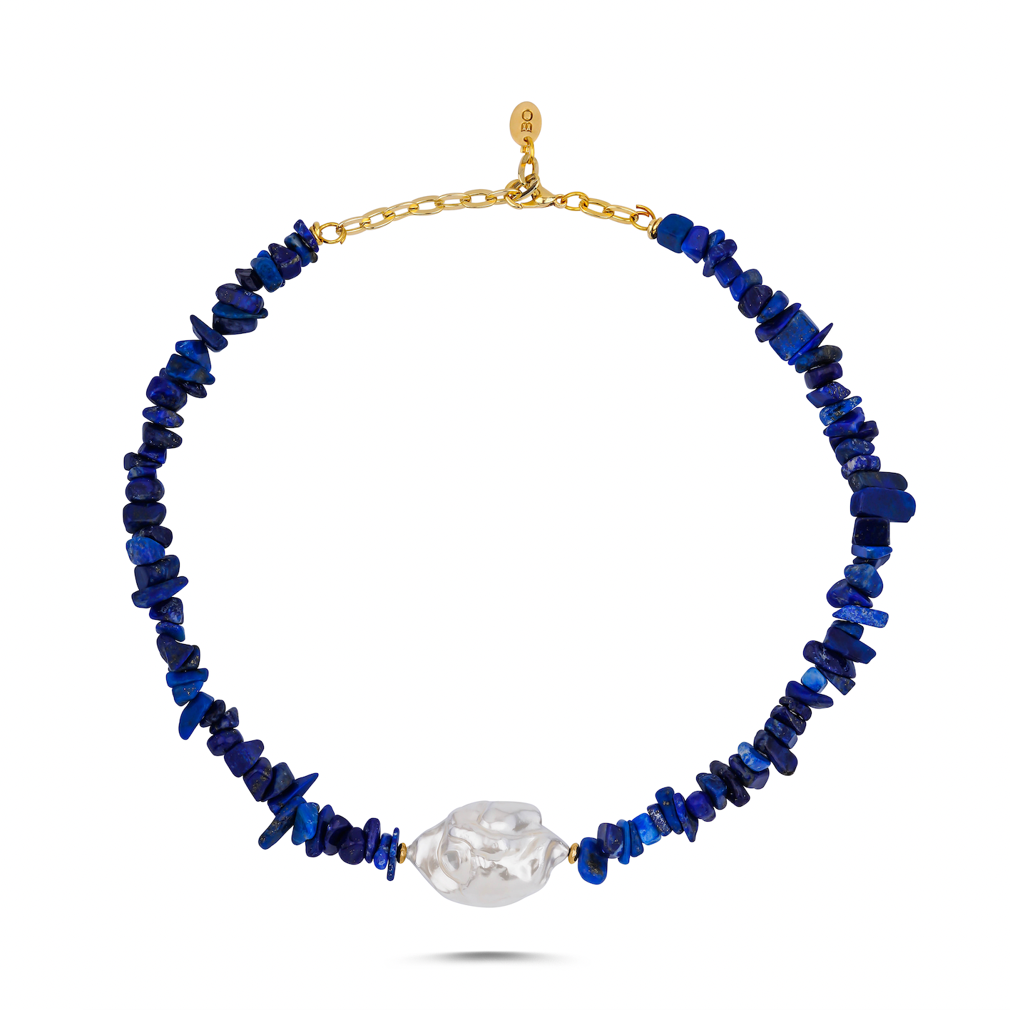 LAPIS BAROQUE PEARL NECKLACE