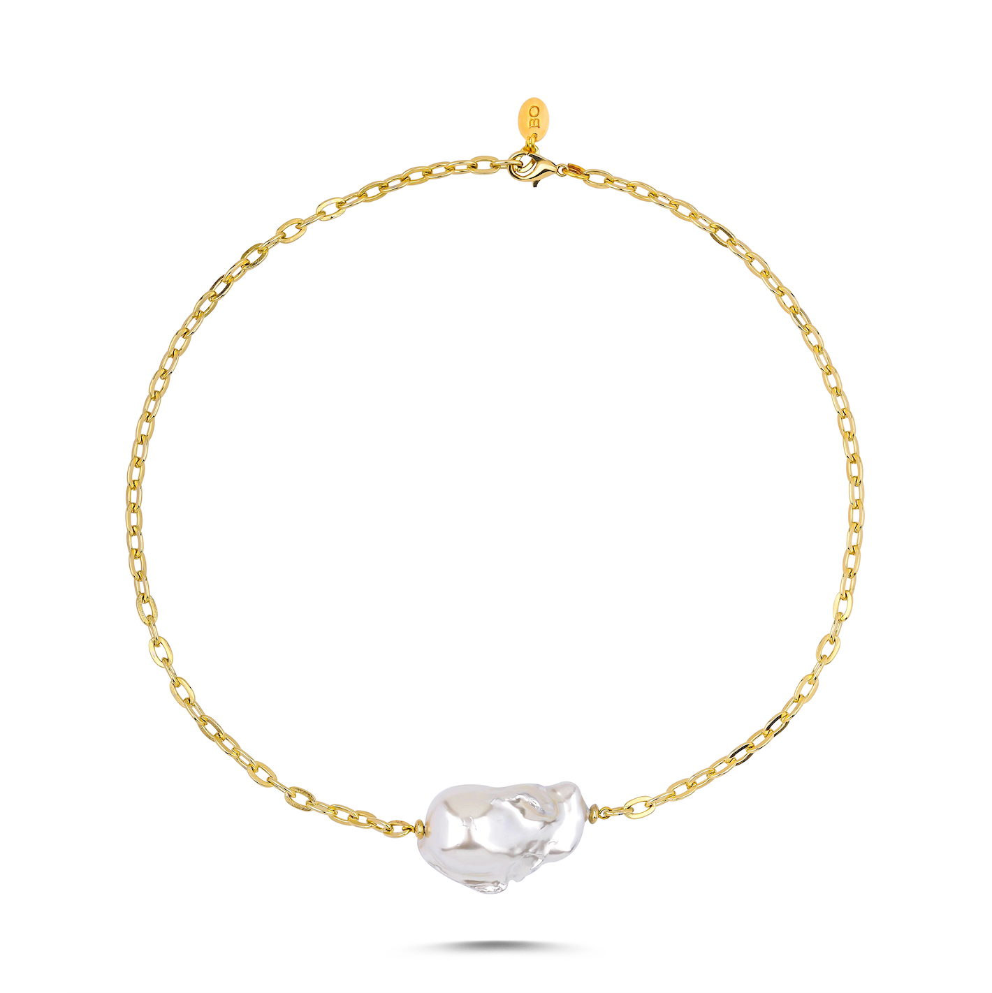 QUEEN SINGLE BAROQUE PEARL NECKLACE