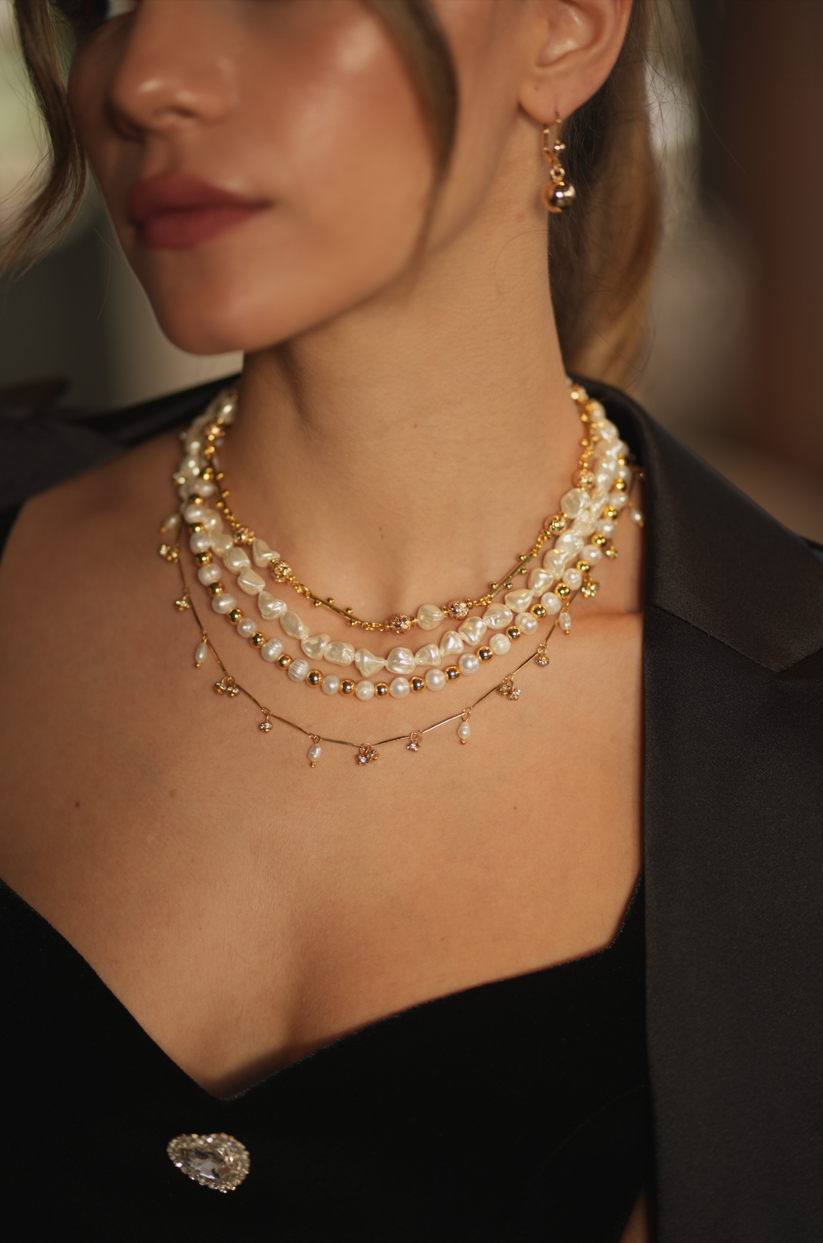 VOLCANO BAROQUE PEARL NECKLACE