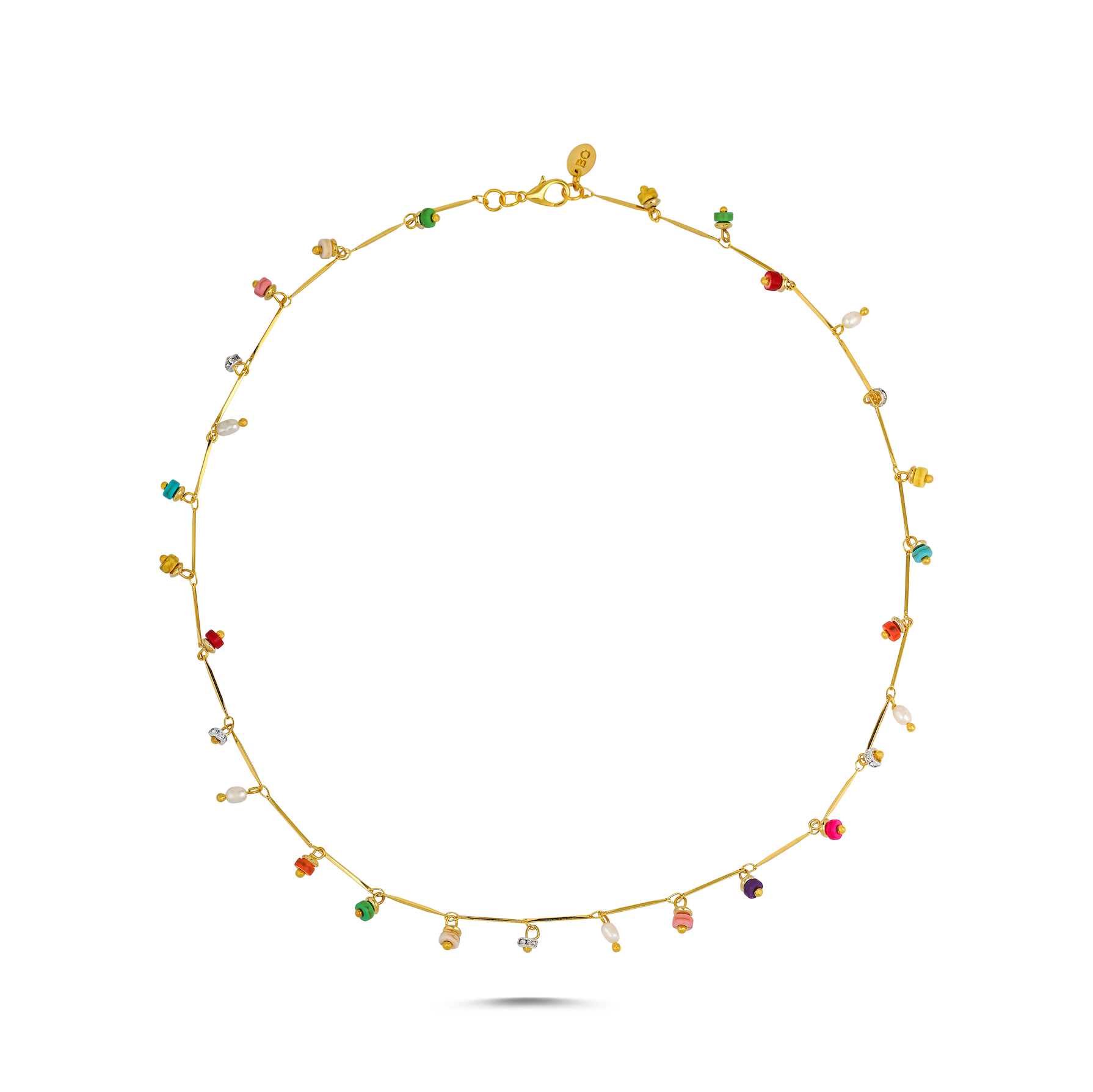 DANCING DISCO RAINBOW SPARKLE NECKLACE