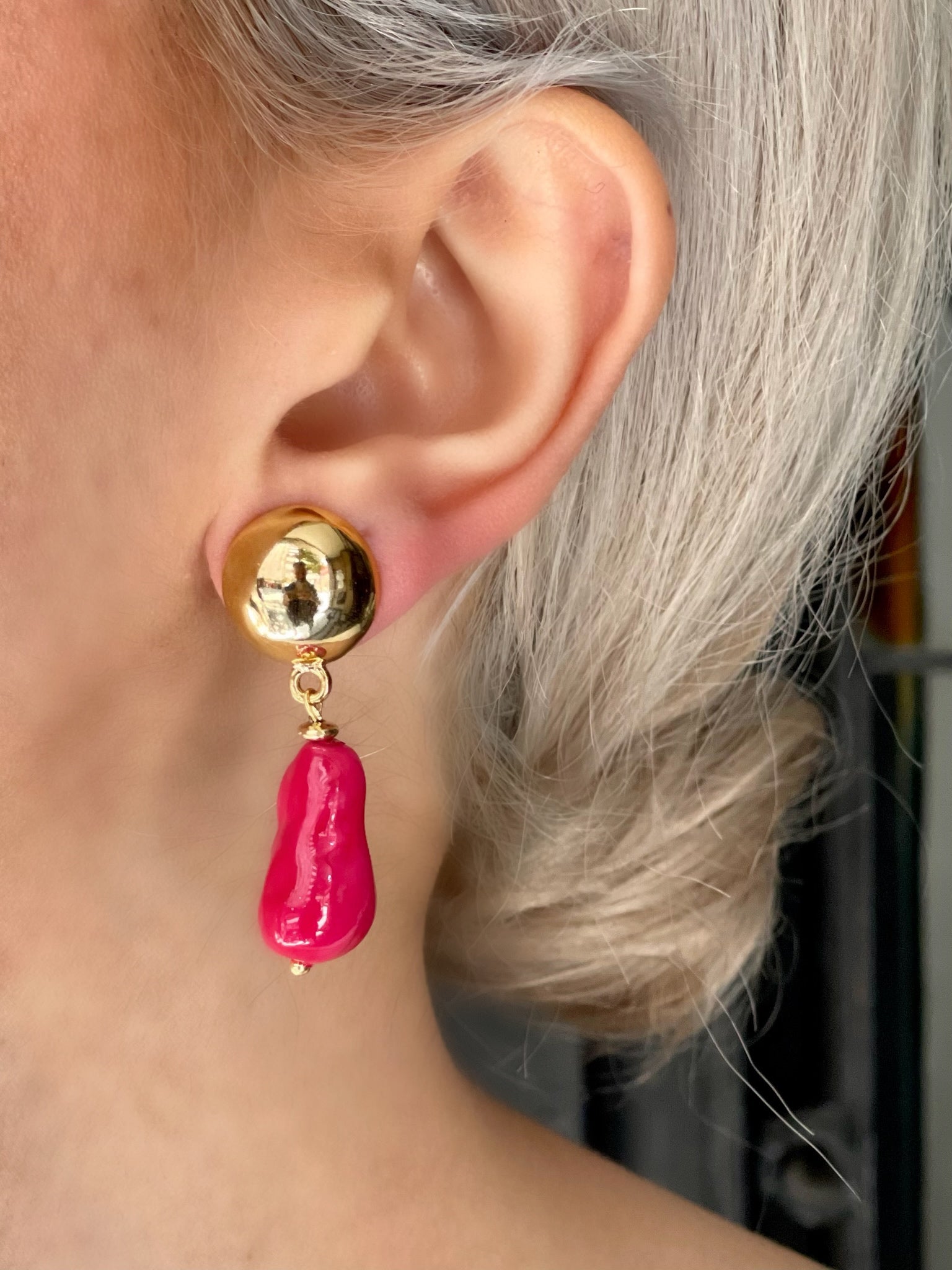 MIAMI FUCHSIA EARRINGS