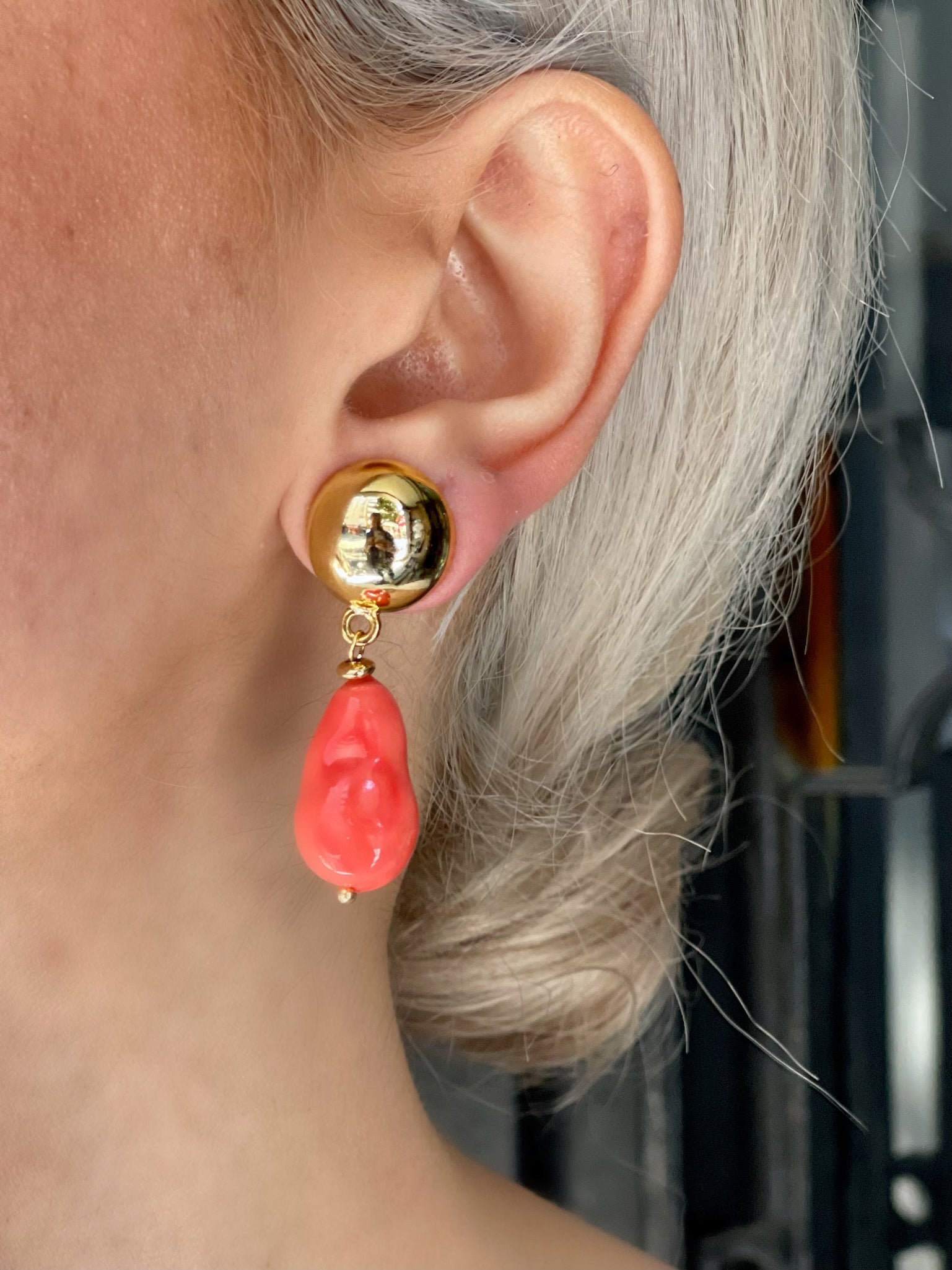 MIAMI ORANGE EARRINGS