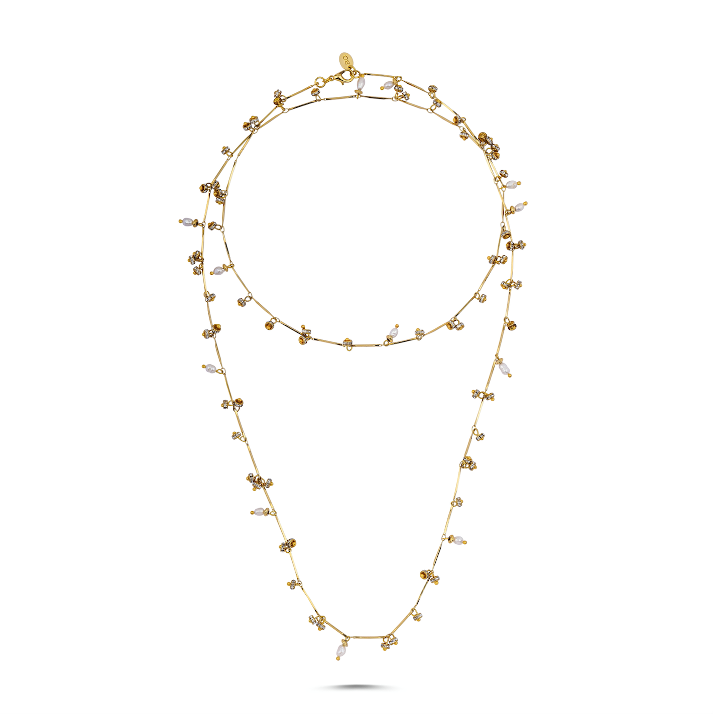 DANCING DISCO SPARKLE LONG NECKLACE