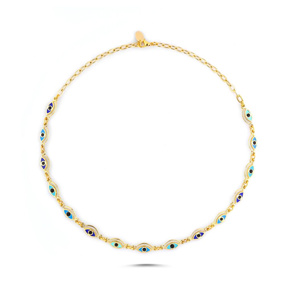 CLEOPATRA EVIL EYE NECKLACE