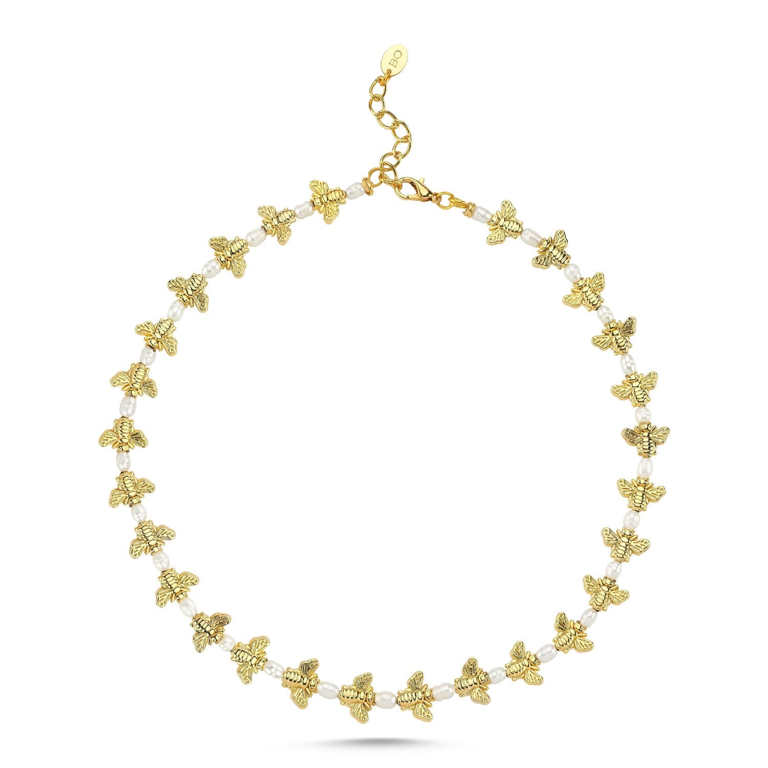 BEE LOVE PEARL NECKLACE
