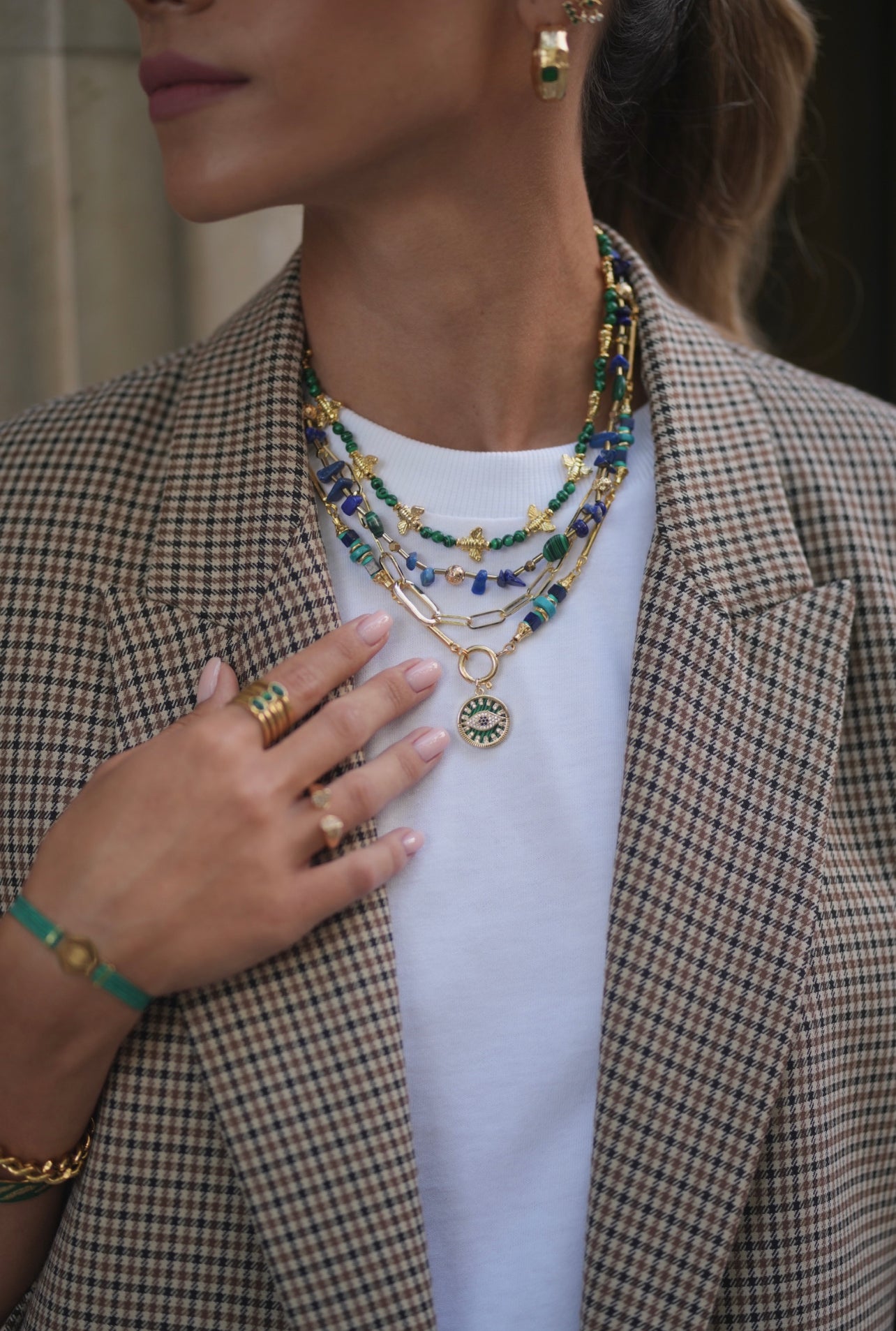 LAPIS MALACHITE NECKLACE