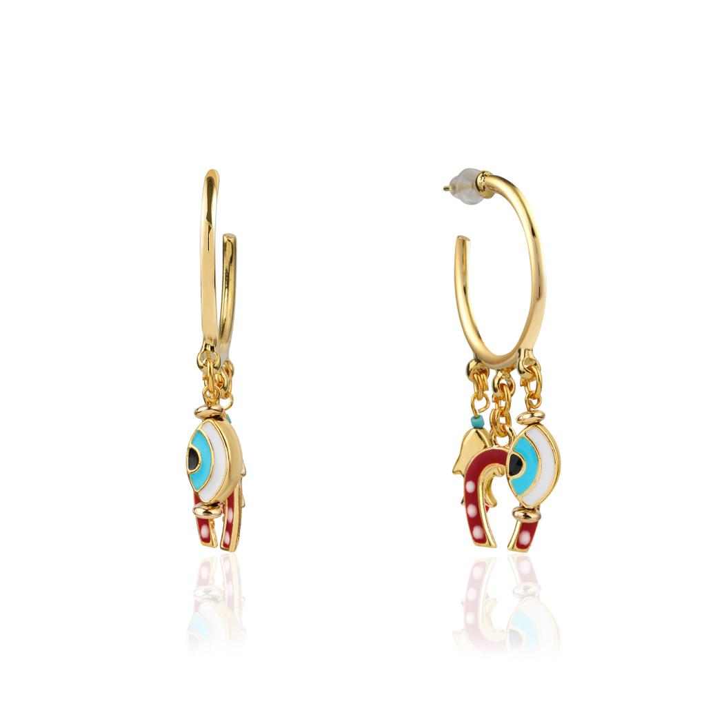 SUMMER DANCE HORSESHOE EARRINGS